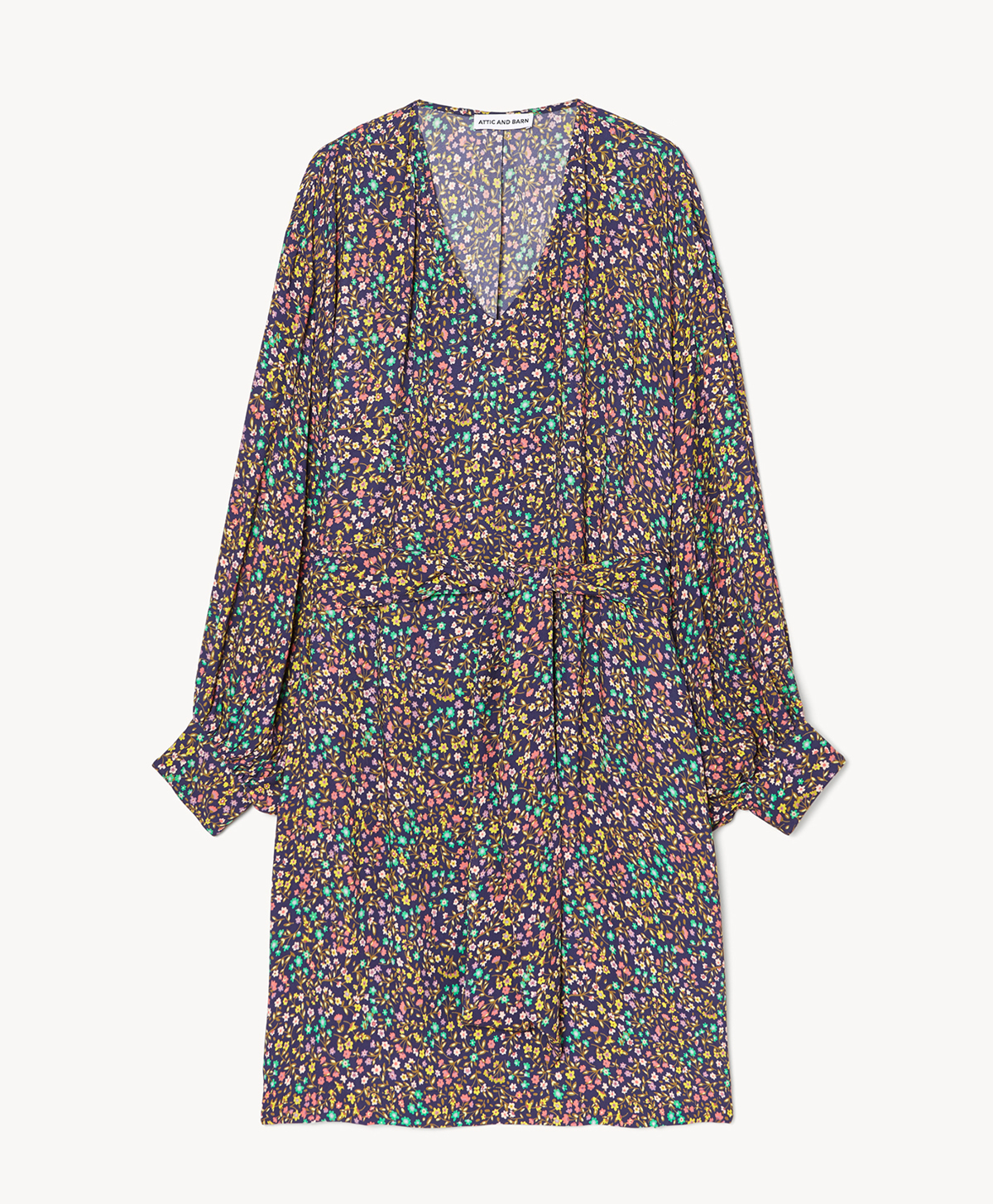 Camille Camicia Da Notte Donna In Cotone 100% - Stampa Blu Con Grande Fiore Bianco, Maniche Corte, Leggera E Morbida, Taglia 46/48 IT, Perfetta Per L'Estate