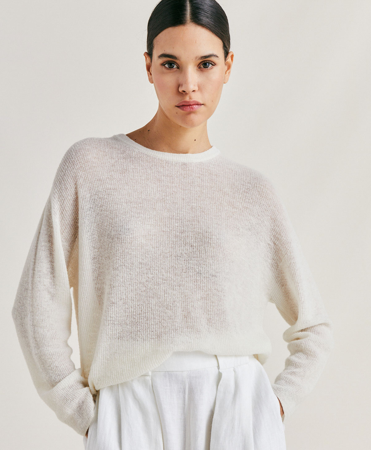 MARMOTTA KNITWEAR RIBBED - CREAM | Momonì