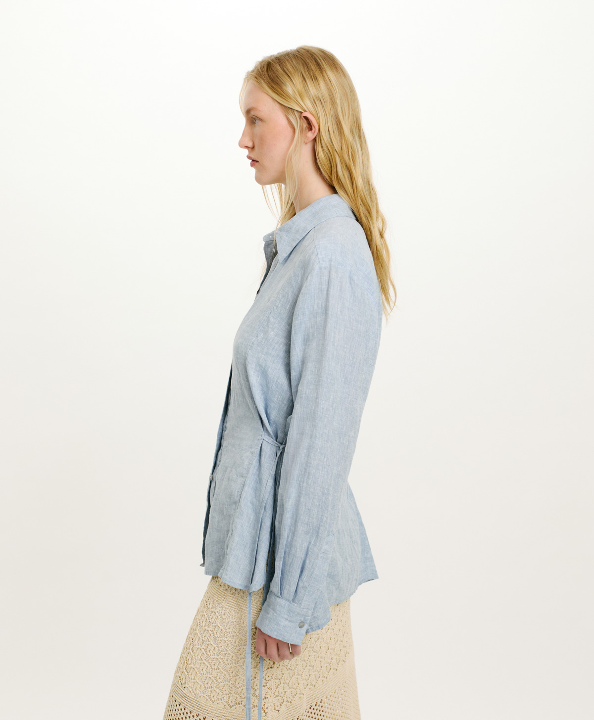 人気特価激安 momoさん専用】BLUELEA Jacquard blouse(サックス) トップス