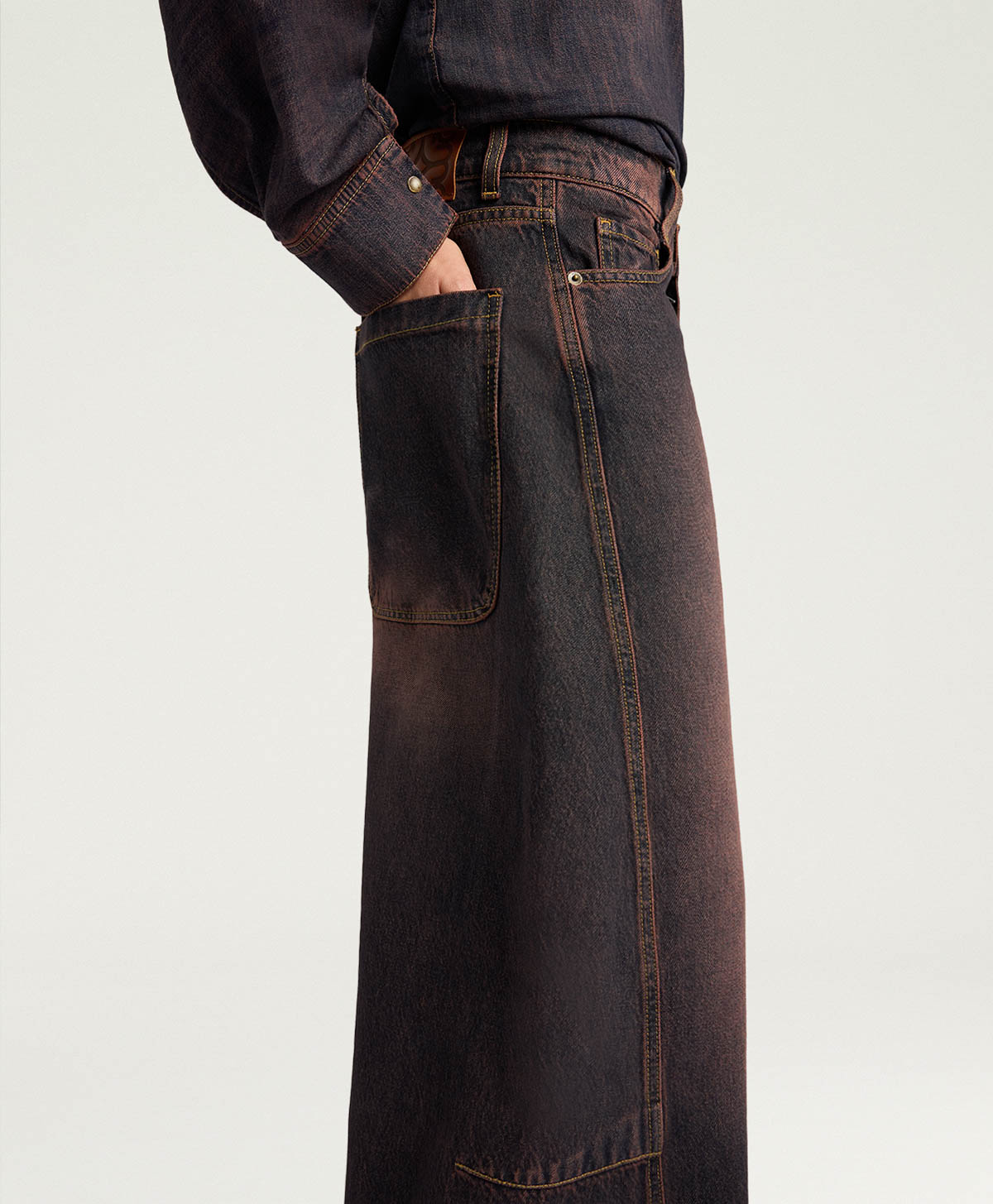 Pantaloni in tessuto - Grigio Benetton