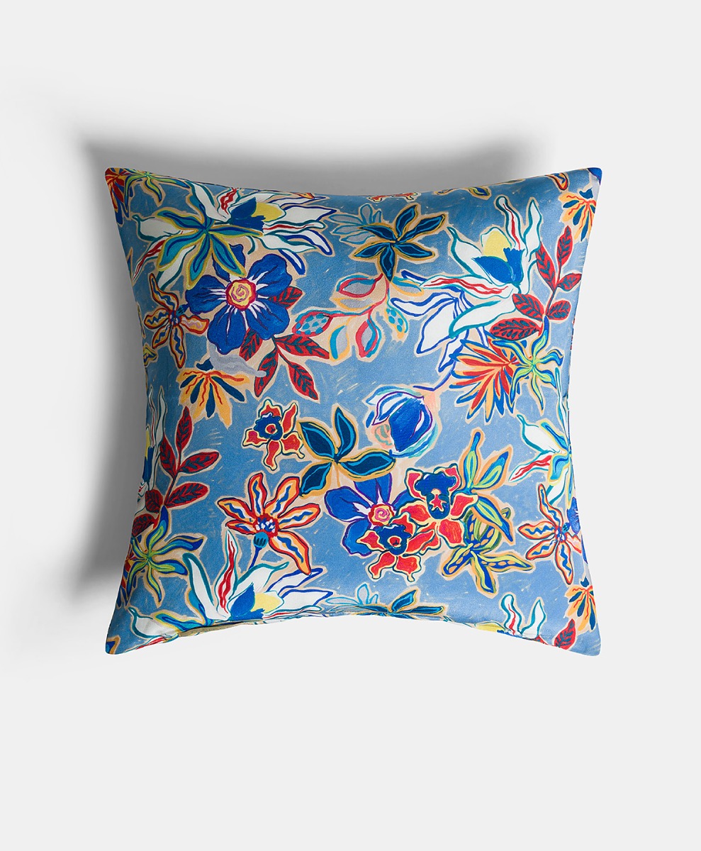 Ruwado Banarasi Housses De Coussin Décoratives En Soie Indienne 40 Cm X 40 Cm, Motifs Extravagants Pour Salon Et Chambre à Coucher - Motif Mandala 40 X 40 Cm - Turquoise/vert