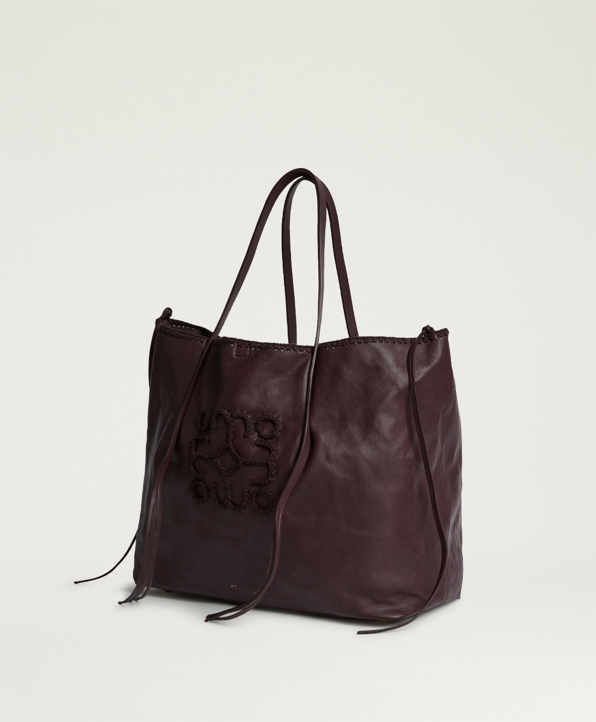 BORSA MOMONI WILLIAM IN PELLE - MARRONE