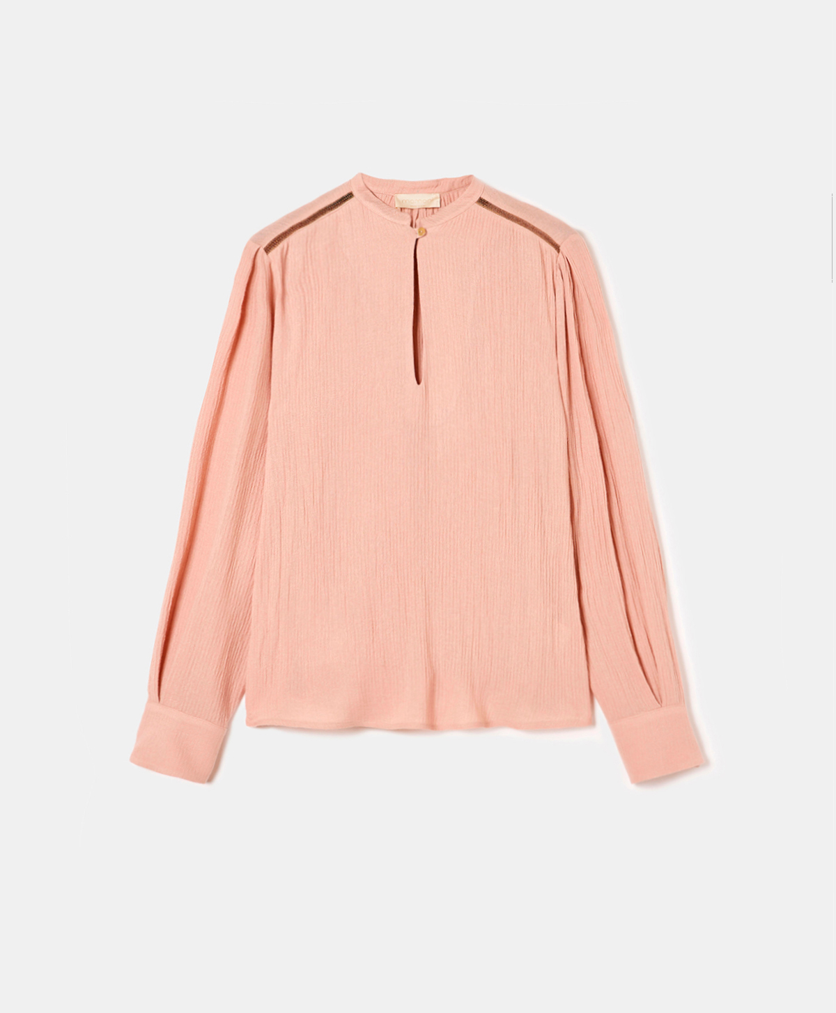 AILANTO BLOUSE IN WOOL GAUZE - OLD ROSE - Momonì