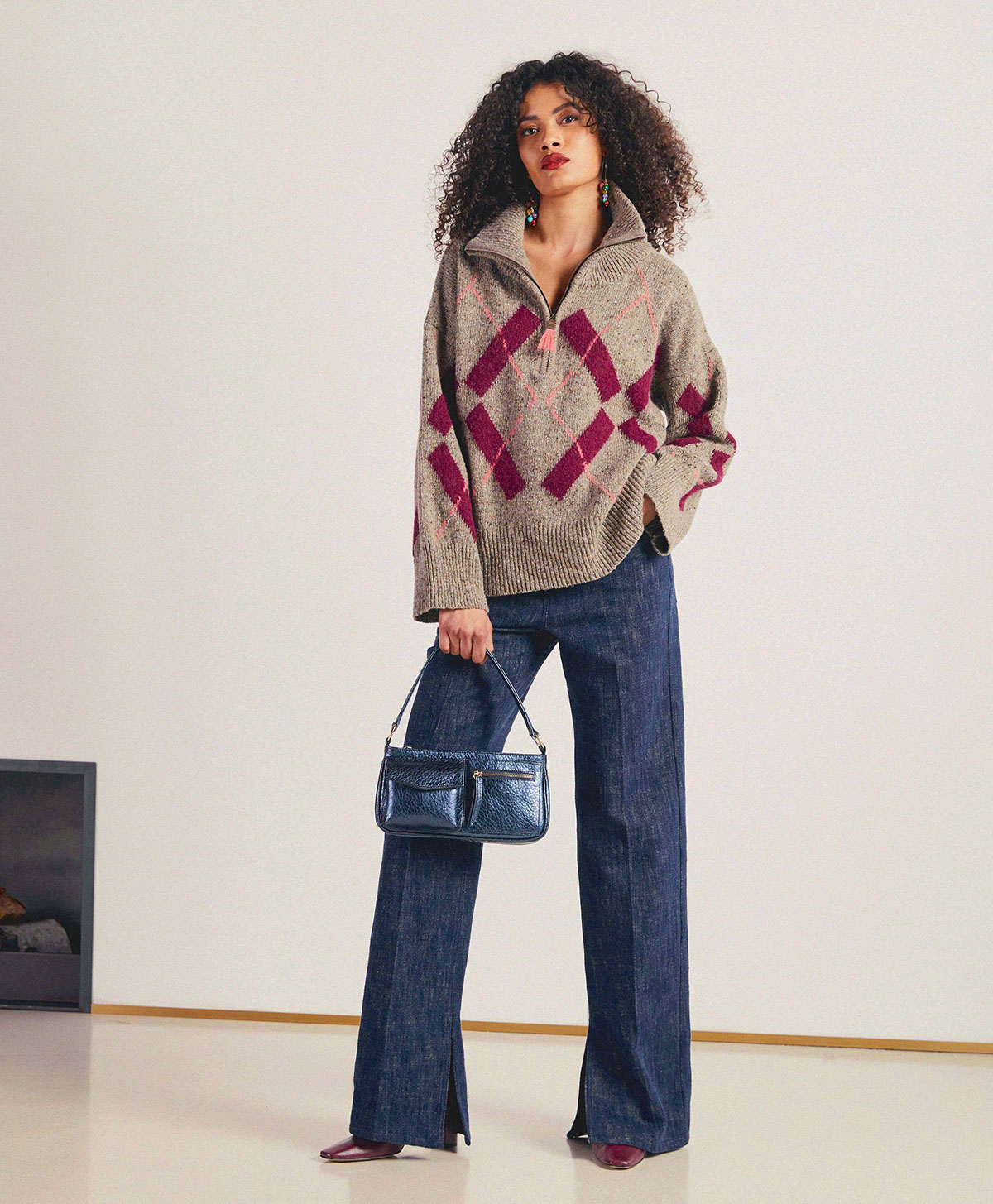 PANTALON ILATRO EN DENIM - BLEU - Momonì