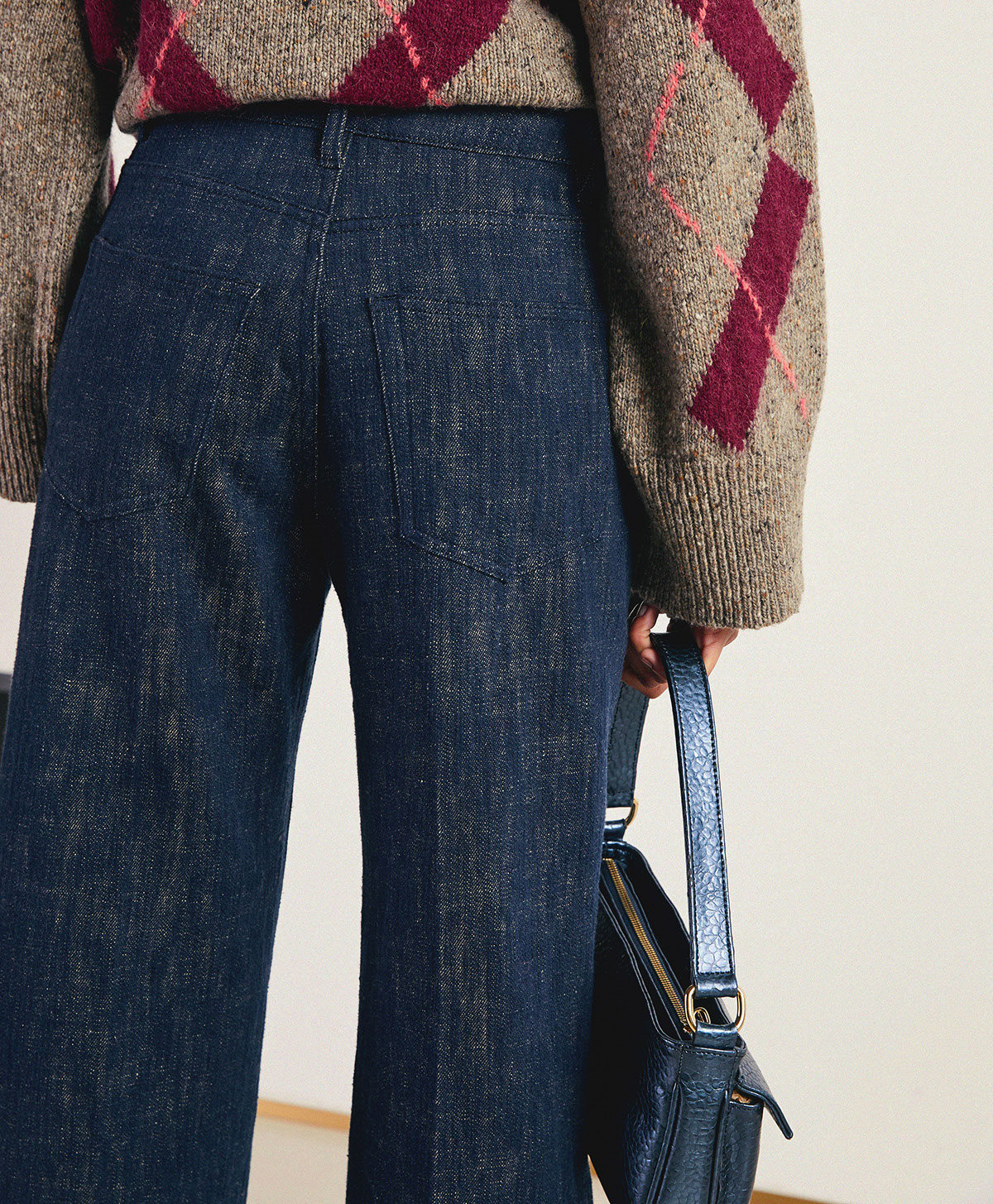PANTALON ILATRO EN DENIM - BLEU - Momonì