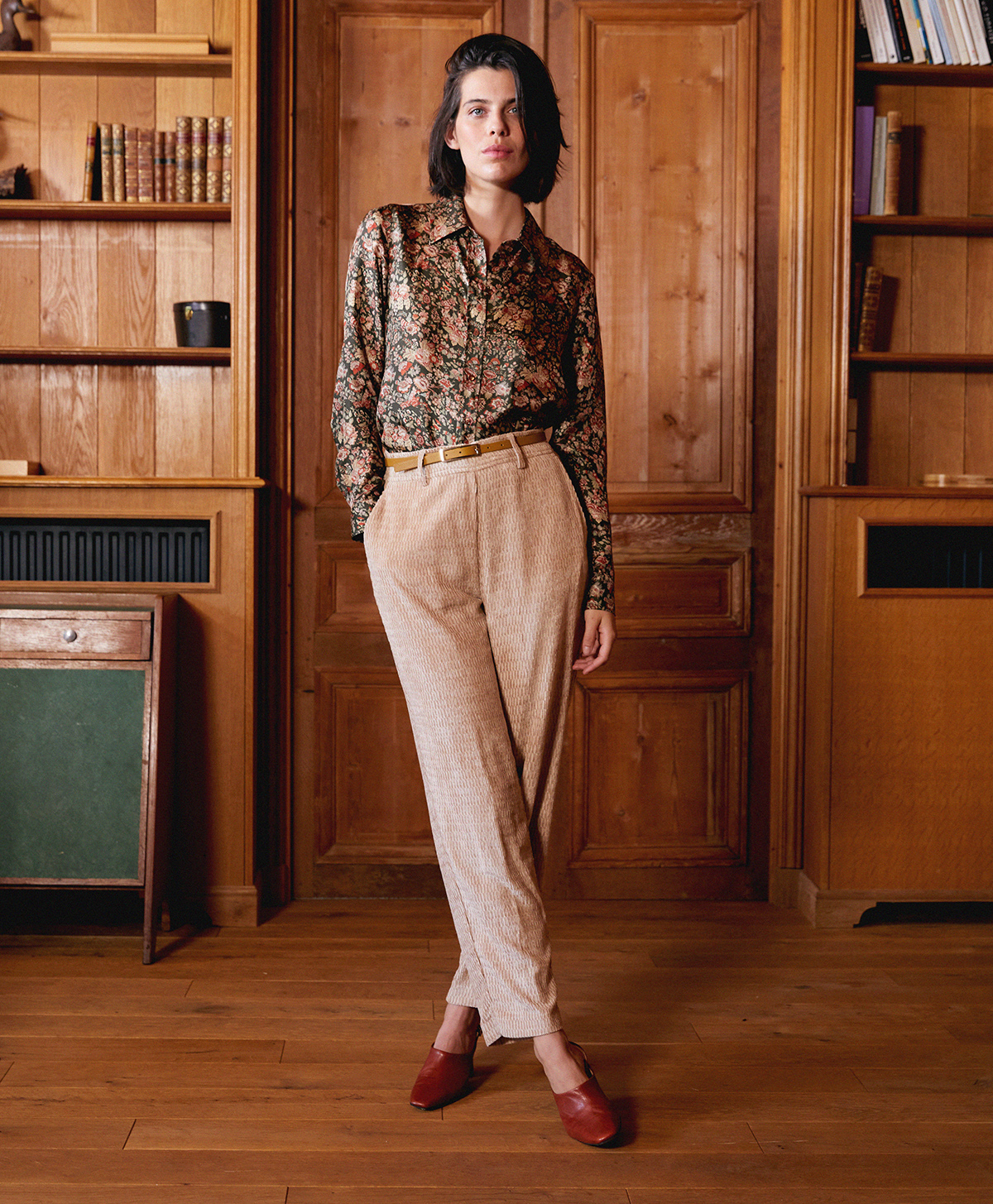 VISCHIO PANTS IN SOFT CORDUROY - PINK - Momonì