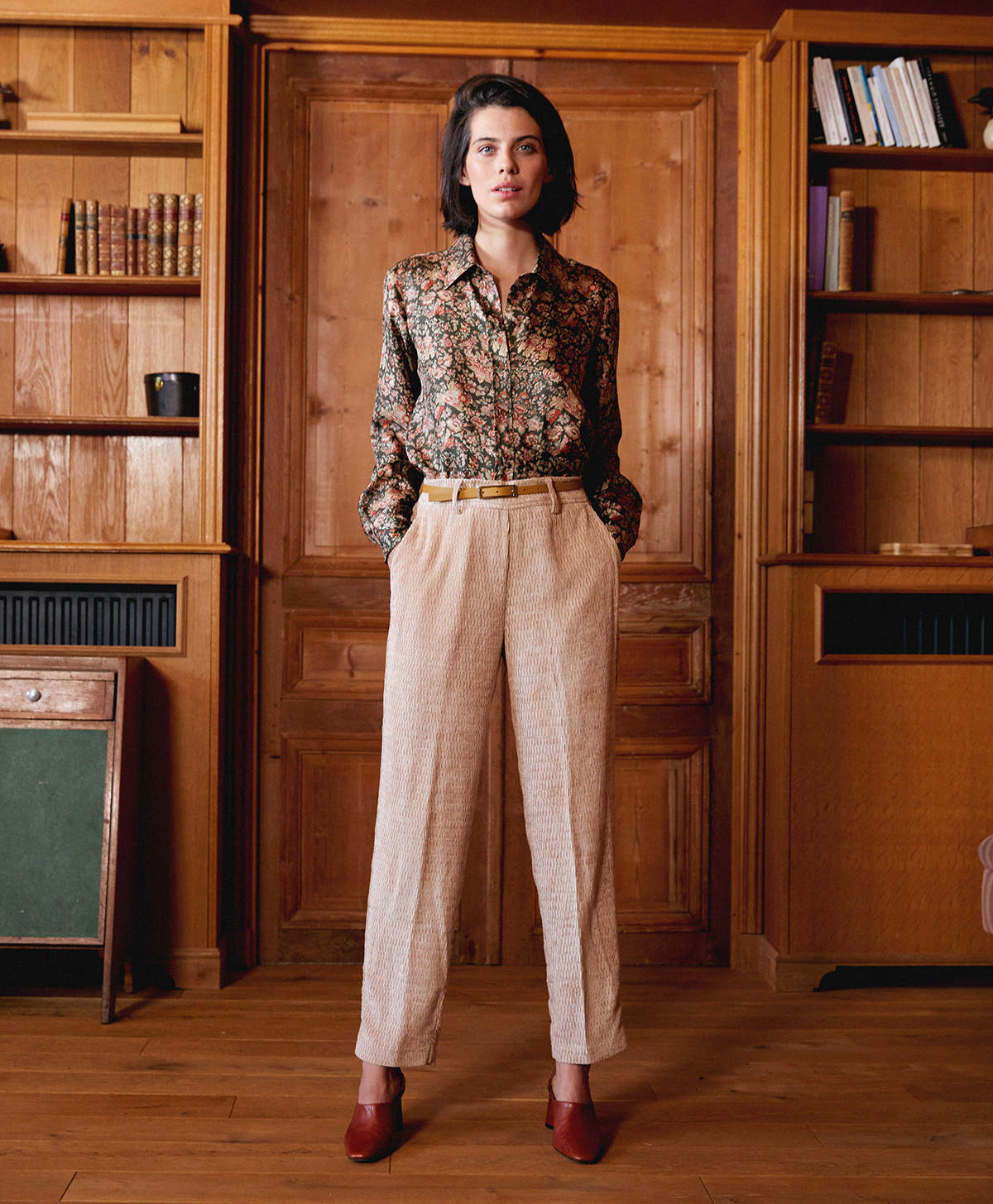 VISCHIO PANTS IN SOFT CORDUROY - PINK - Momonì
