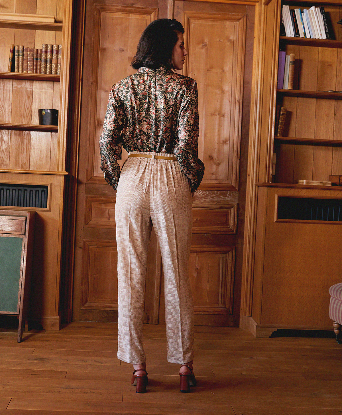 VISCHIO PANTS IN SOFT CORDUROY - PINK - Momonì