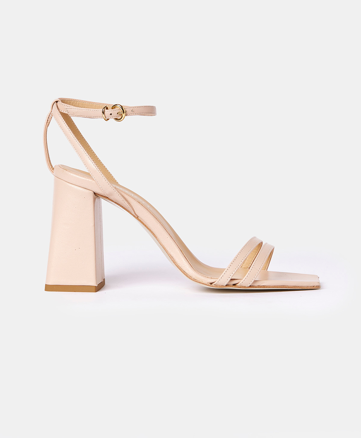 RAMBOUILLET SANDALS IN NAPPA LEATHER - DUSTY PINK - Momonì