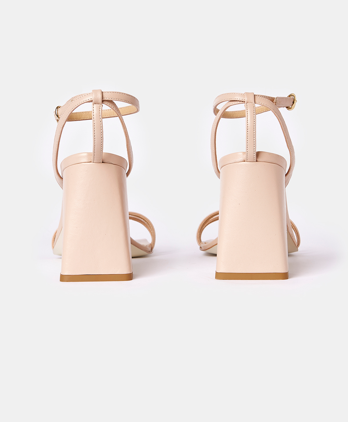 RAMBOUILLET SANDALS IN NAPPA LEATHER - DUSTY PINK - Momonì