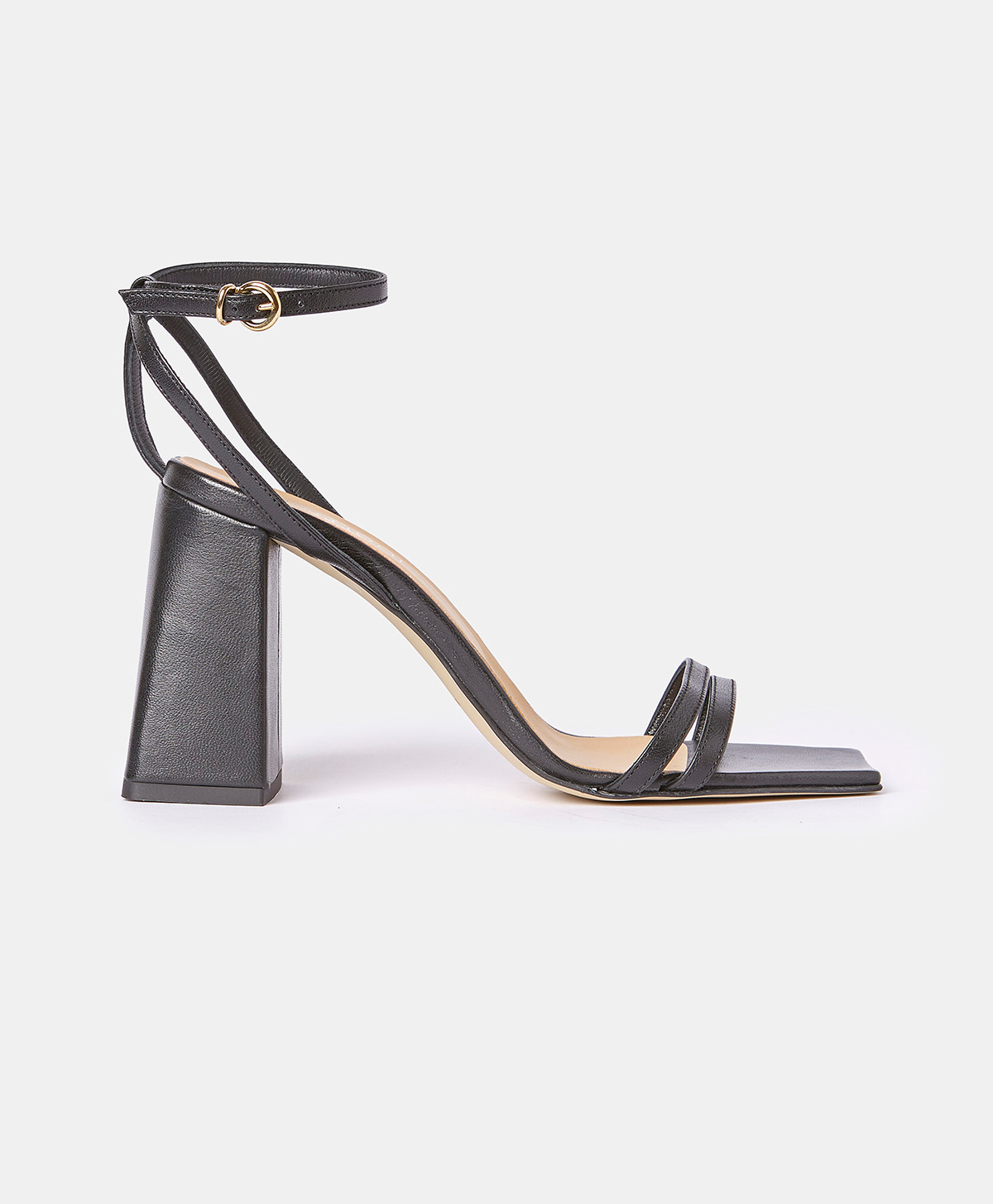 RAMBOUILLET SANDALS IN NAPPA LEATHER - BLACK - Momonì