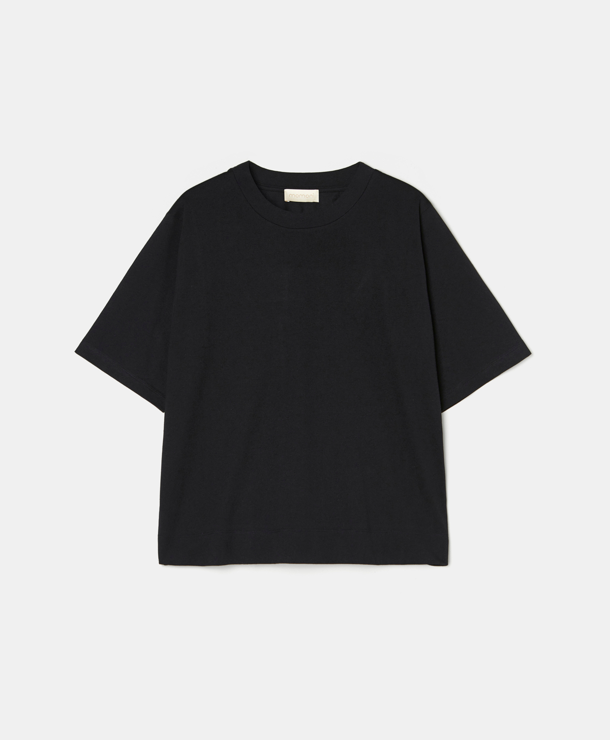 IORA T-SHIRT IN ECO-FRIENDLY JERSEY - BLACK - Momonì