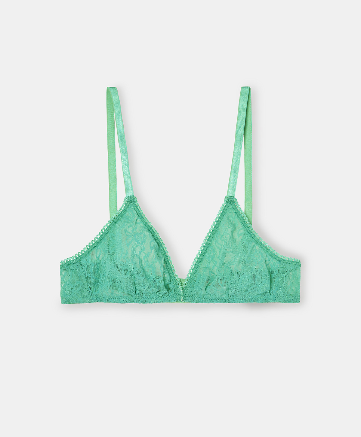 AMETHIST BRA IN LACE - EMERALD - Momonì