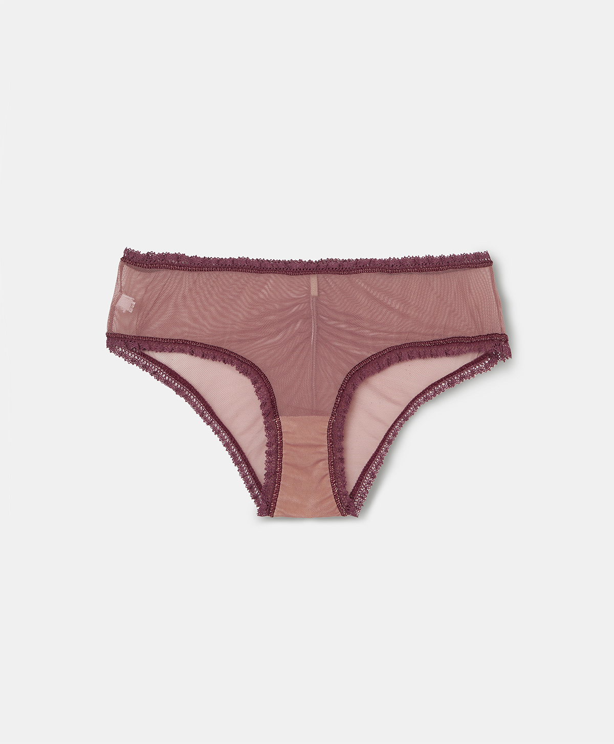 VIOLETTA KNICKERS IN SOFT TULLE NET  - MAUVE - Momonì