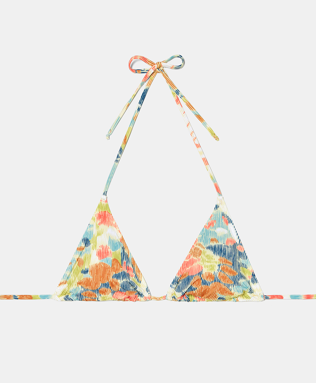 MARINE TOP IN PRINTED STRETCH FABRIC - PINK/LIME - Momonì