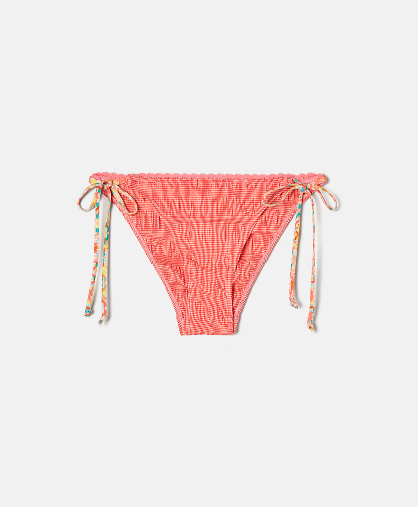 MALENE KNICKERS IN PRINTED STRETCH FABRIC - RED - Momonì