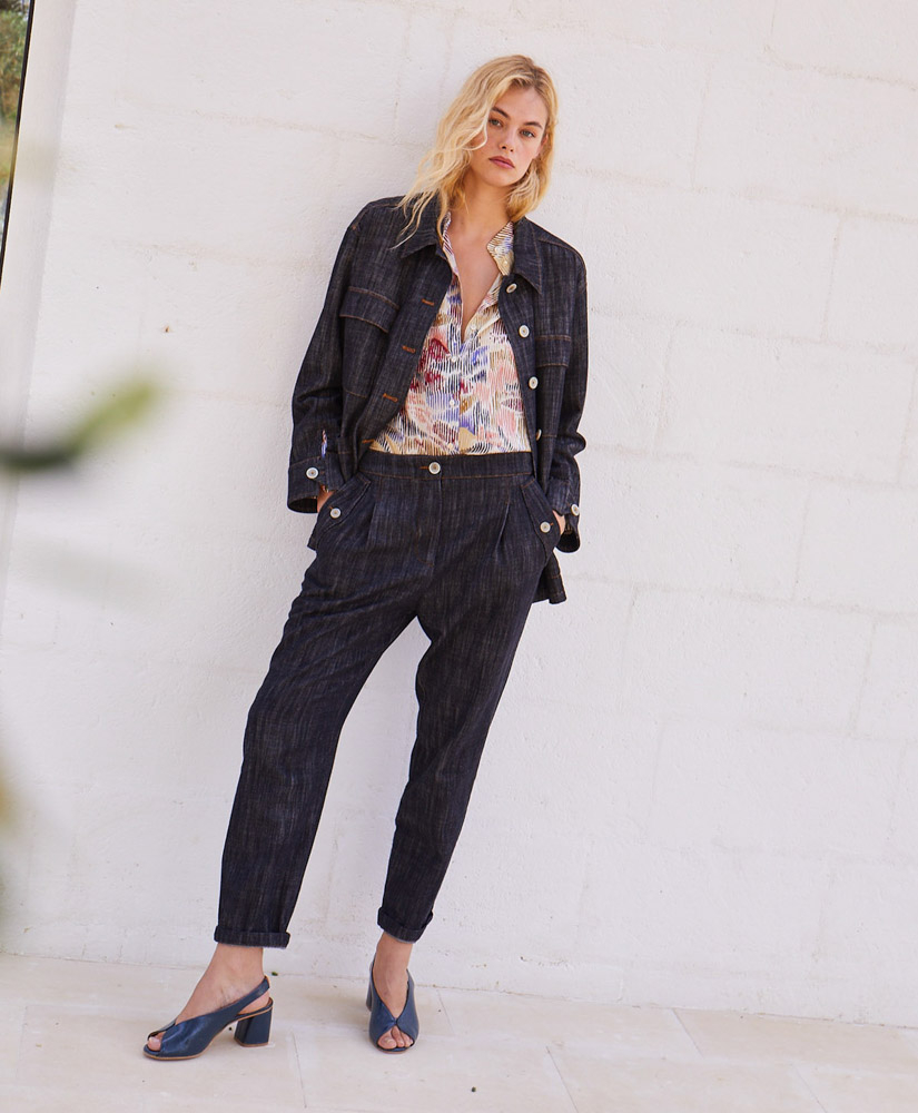 GIACCA NENA IN DENIM - NERO - Momonì