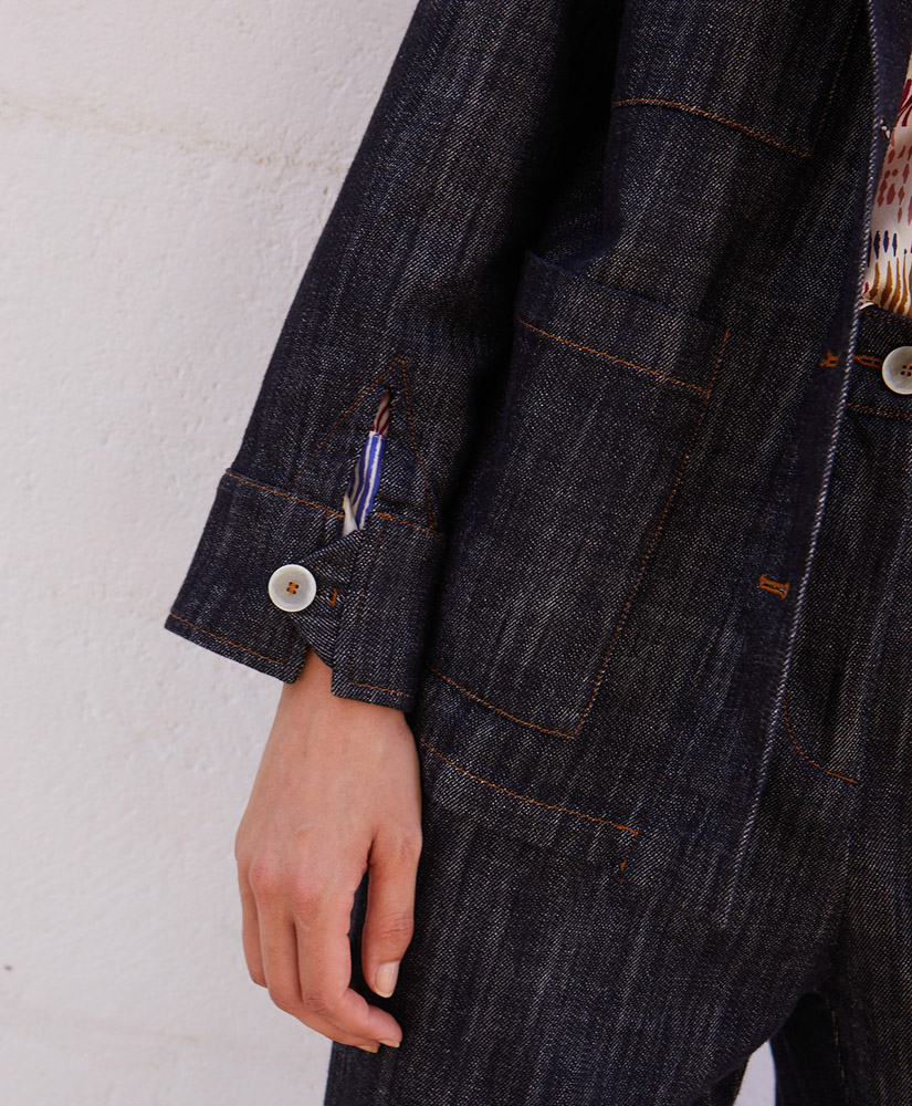 GIACCA NENA IN DENIM - NERO - Momonì