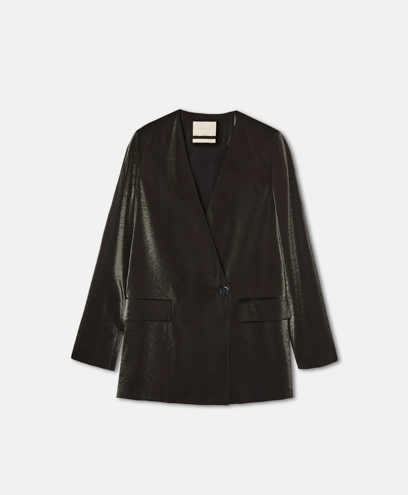 VESTE GRETA EN LYOCELL  -  NOIR - Clothing - Momonì
