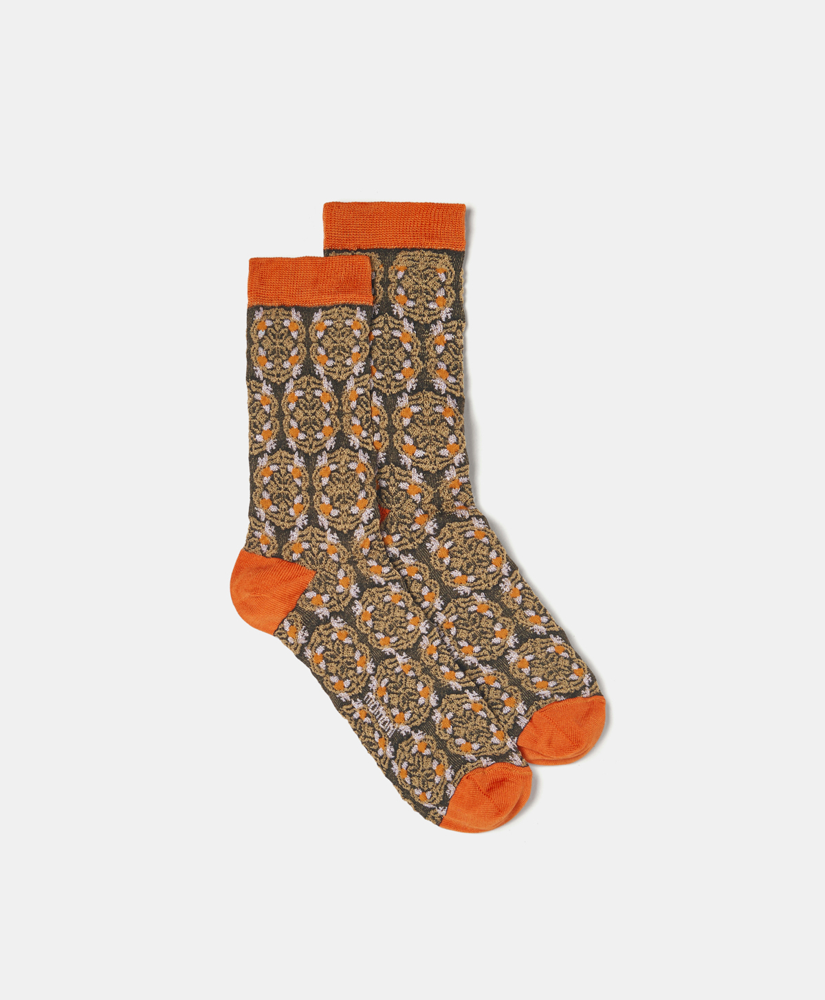 ZILLA SOCKS IN JACQUARD COTTON - BLACK - Momonì