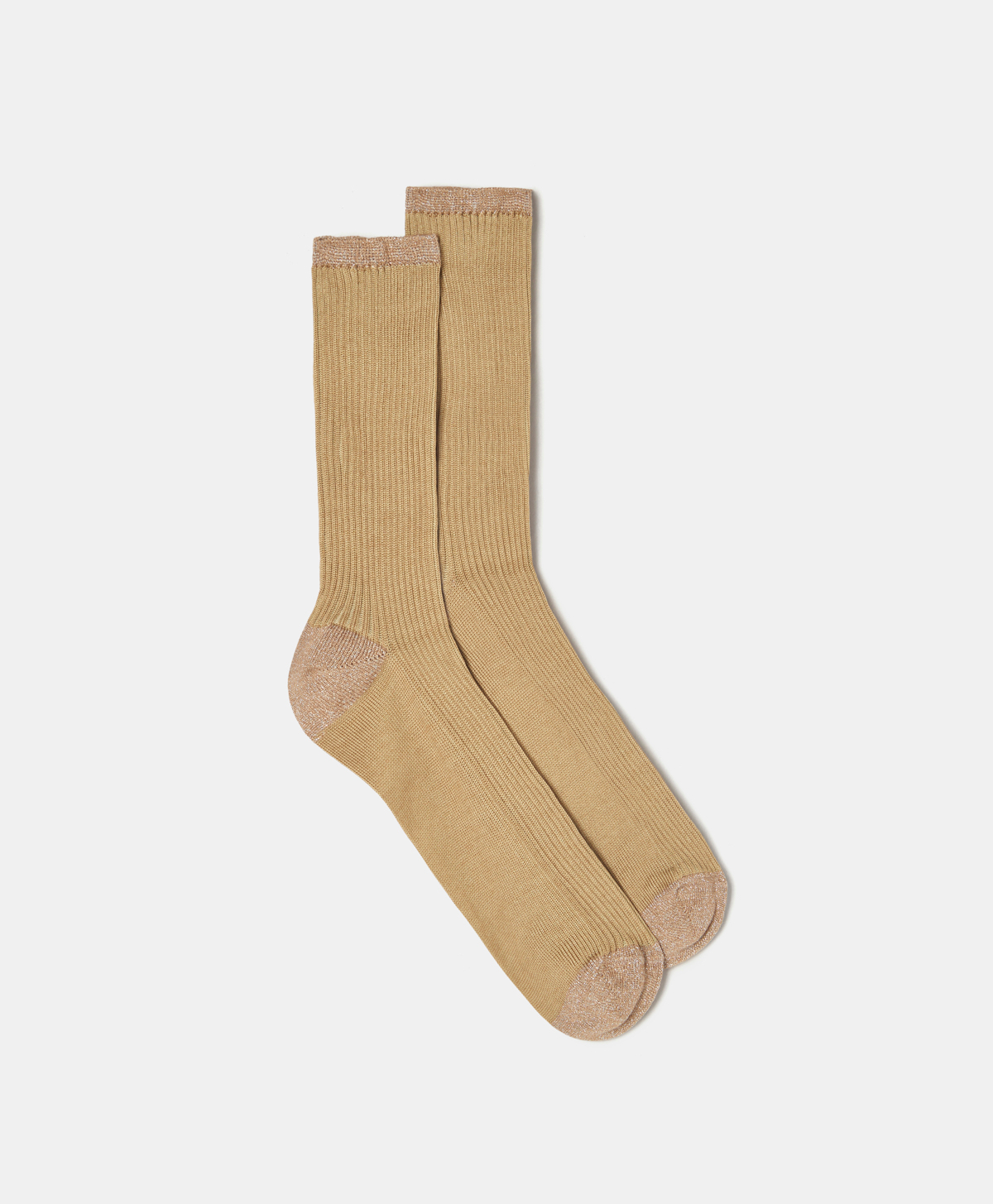 CHAUSSETTE TAMMY EN COTON VANISÉ - BEIGE - Momonì