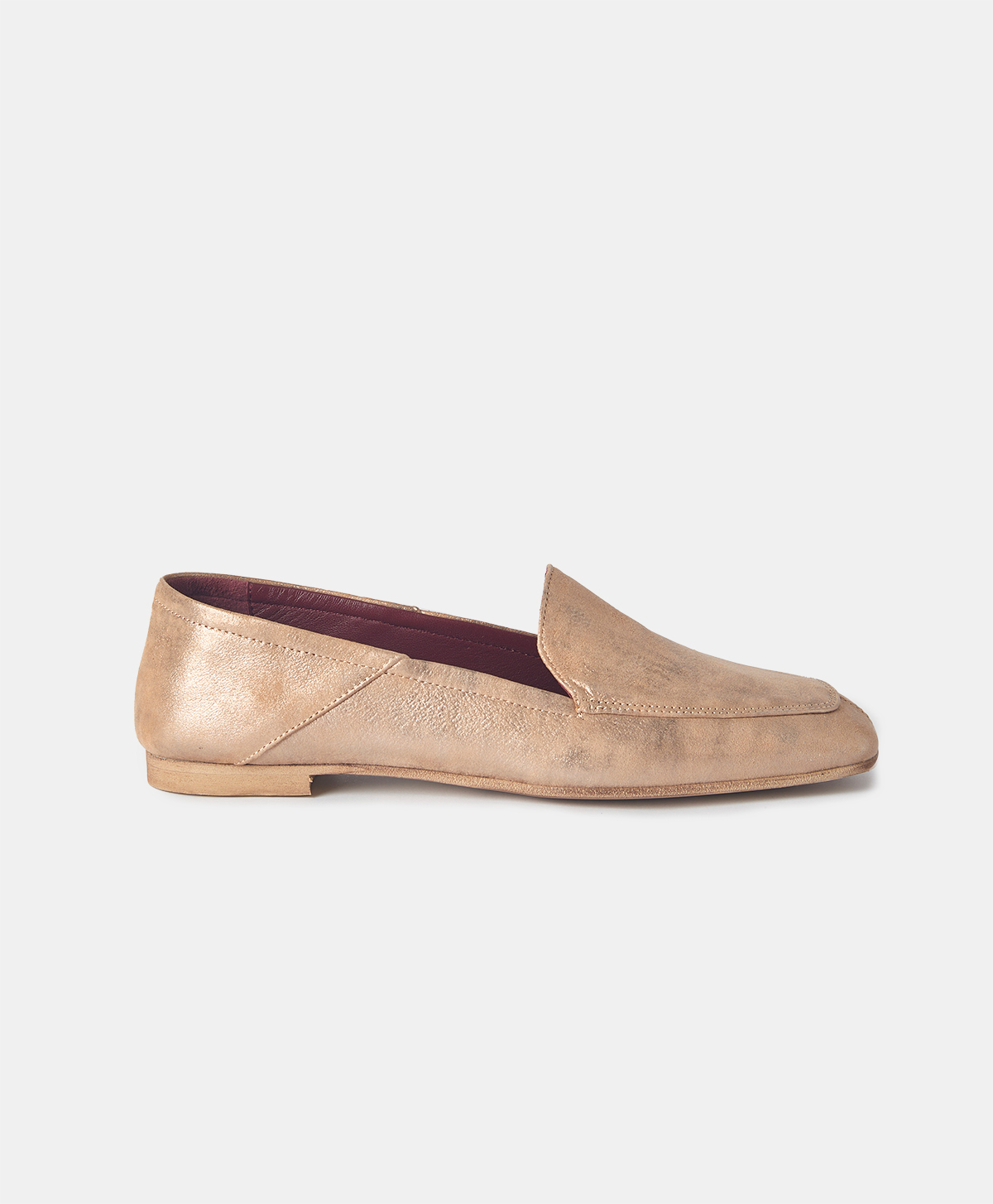 SCARPE PAMELA IN PELLE LAMÉ - ORO CHIARO - Momonì