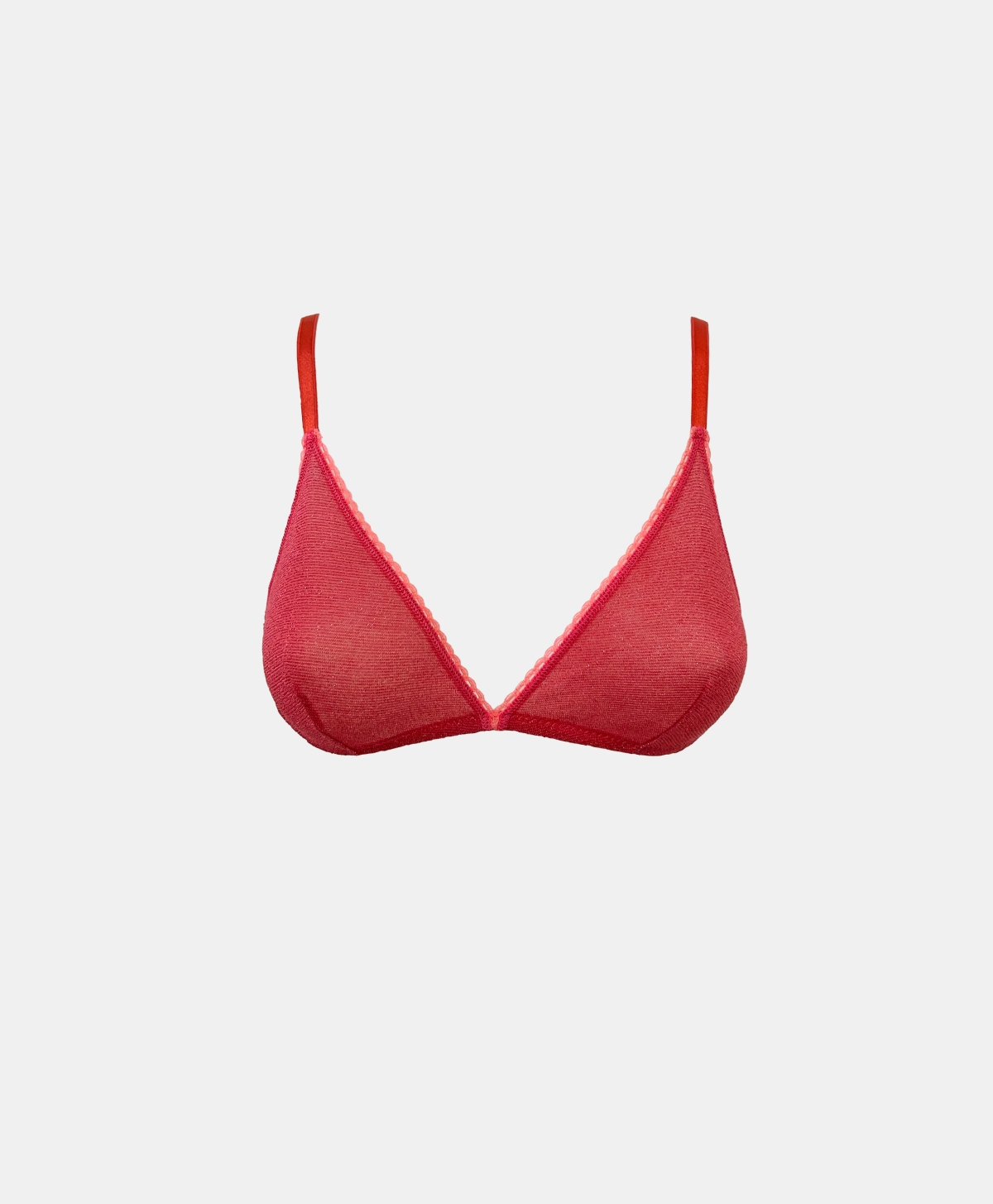 SOUTIEN-GORGE AMETHIST EN JERSEY LUREX - CORAIL - Momonì