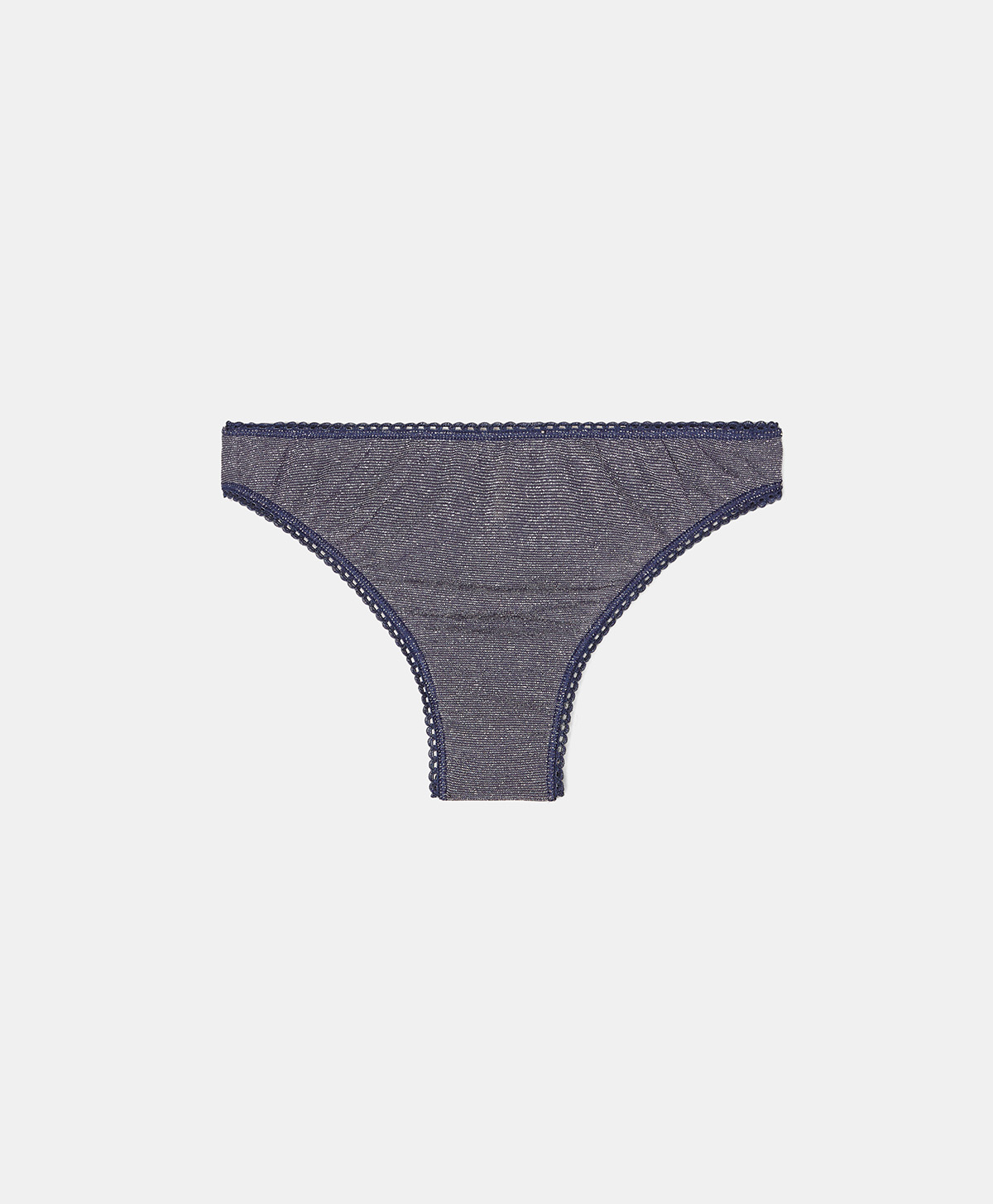 SLIP ARCA IN JERSEY LUREX  - BLU - Momonì