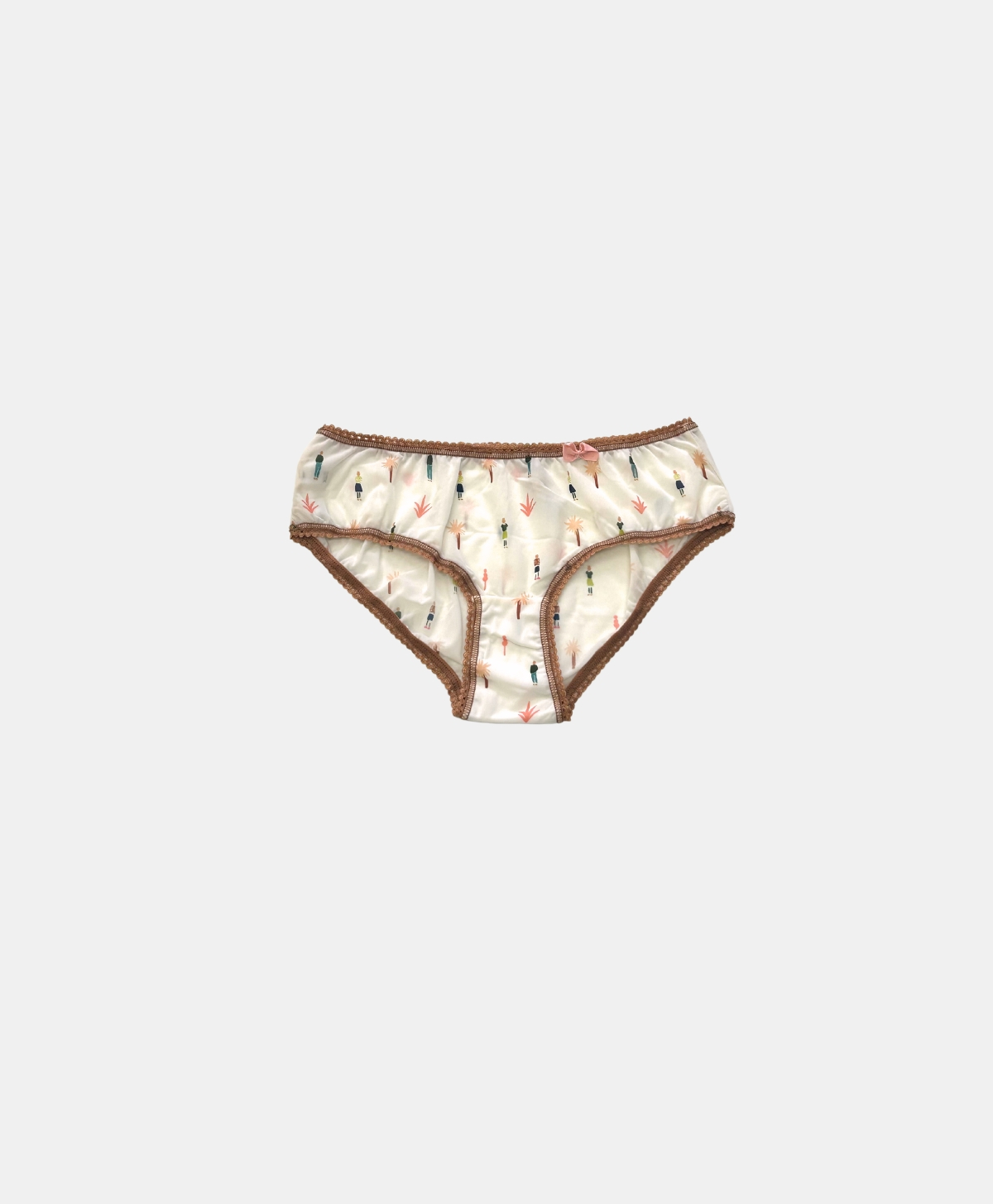 SLIP AMACA IN NYLON STAMPATO ELASTICO - PANNA/ROSA - Momonì