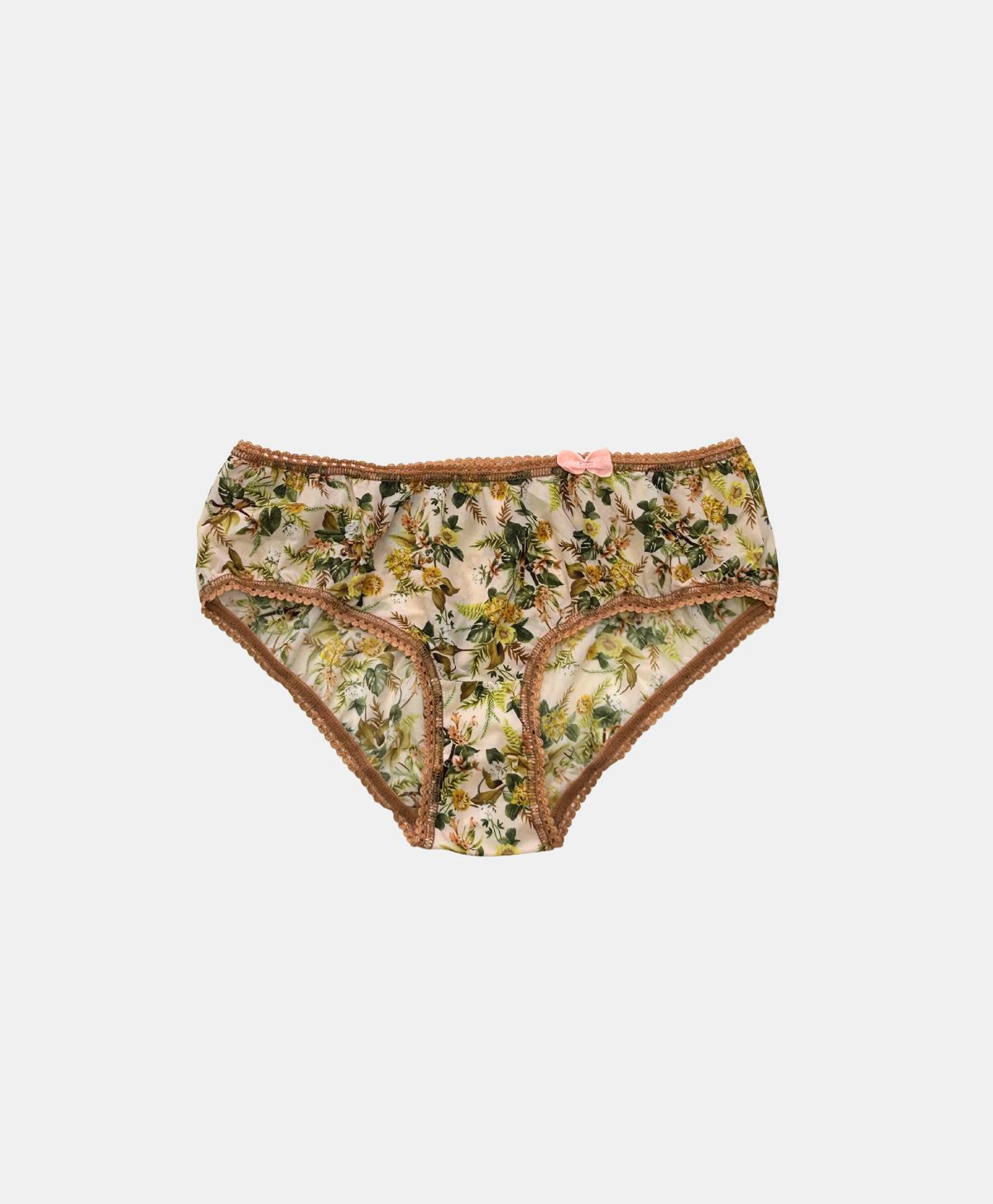 AMACA KNICKERS IN PRINTED STRETCH CHARMEUSE - PINK/ORANGE - Momonì
