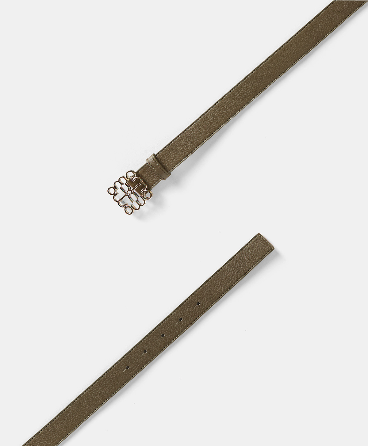 BIENVENU BELT IN LEATHER - ARMY - Momonì