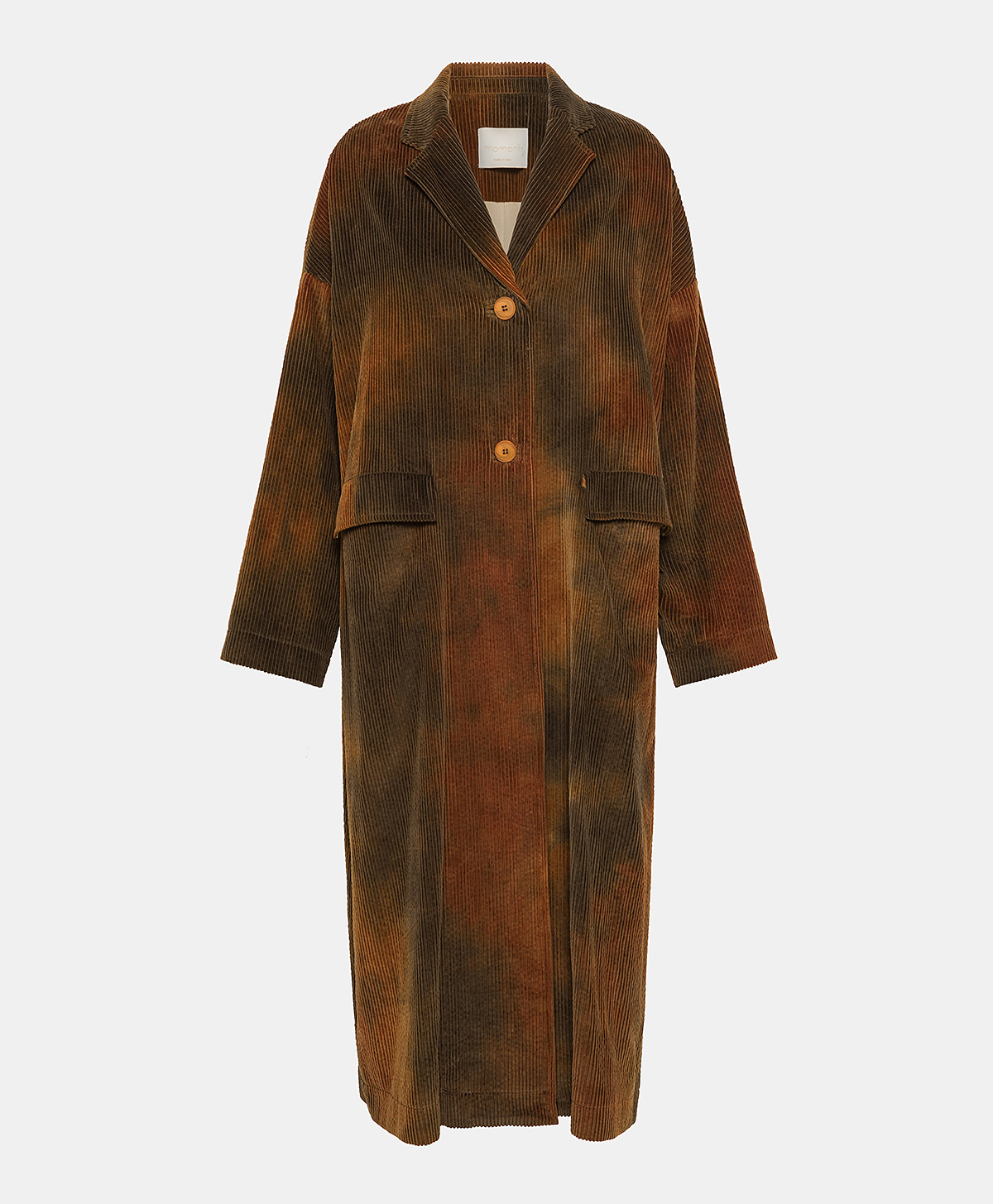 CAPPOTTO LEOPOLD IN VELLUTO A COSTE MALTINTO - MULTICOLOR/BRUCIATO - Momonì