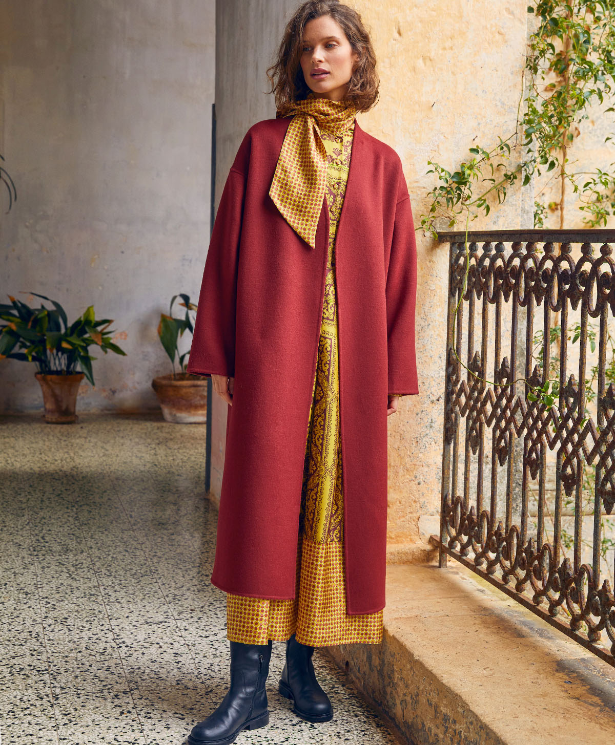 MANTEAUX ROLAND EN PANNE DOUBLE - TERRE CUITE - Clothing - Momonì