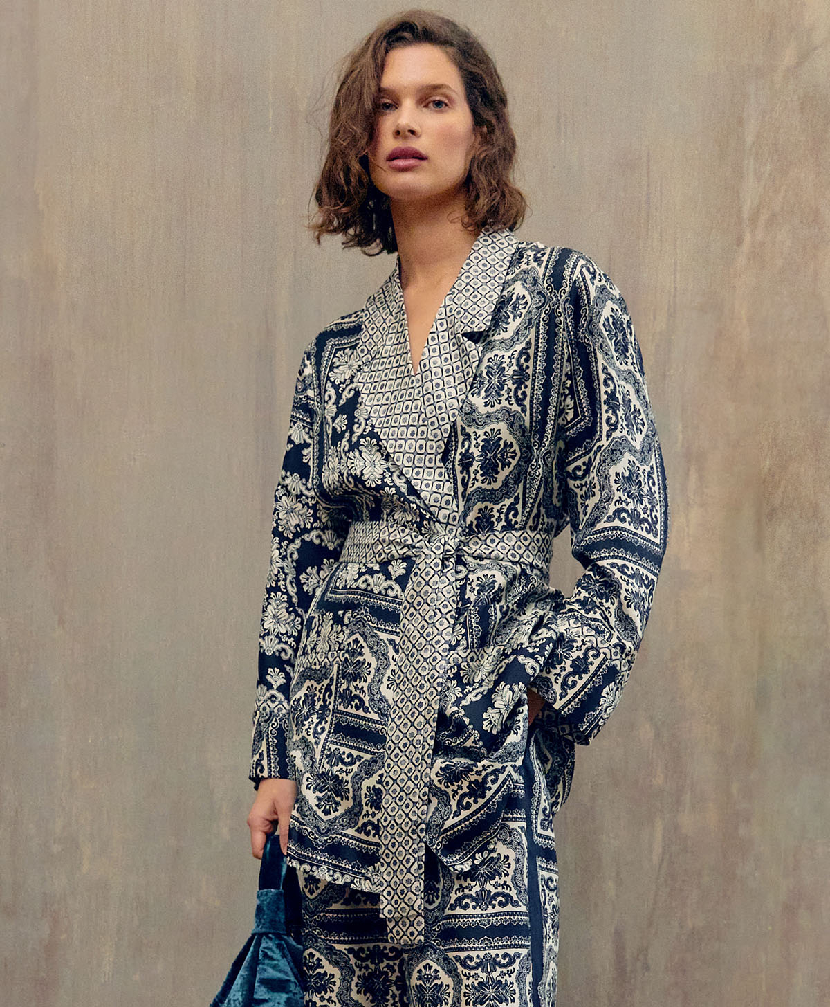 ISIDORE JACKET IN BI-PRINTED SILK TWILL - BLACK/OPTICAL WHITE - Momonì