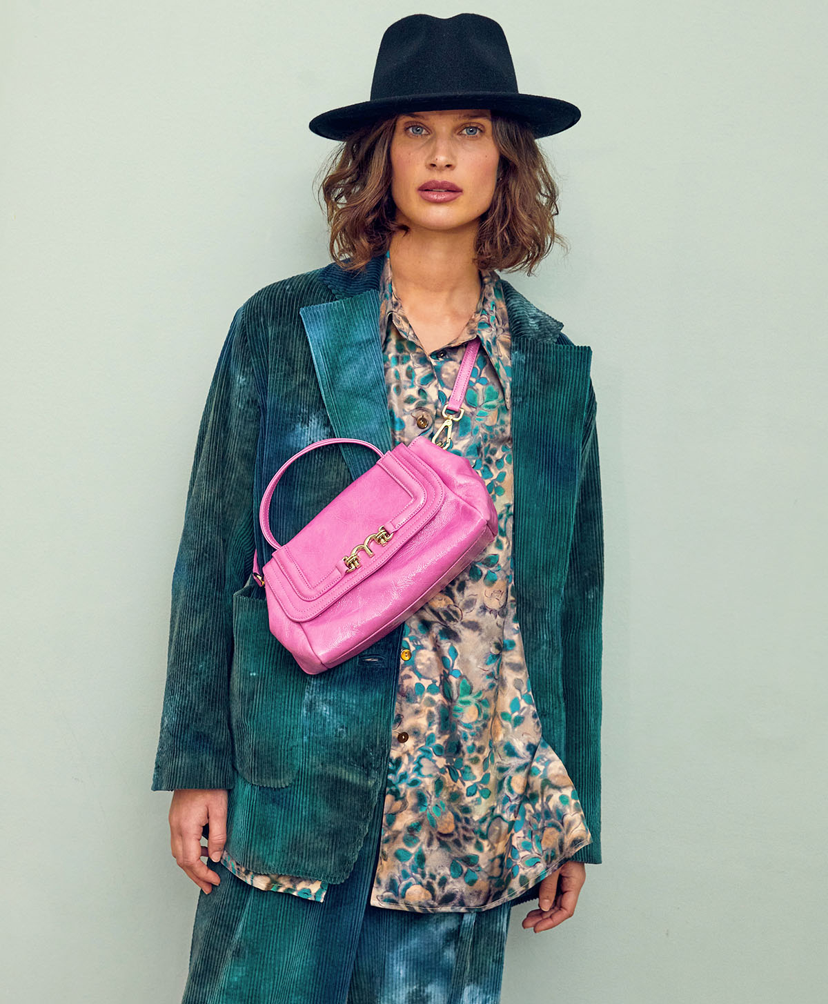 VESTE MINDY EN VELOURS À CÔTES MALTEINT - MULTICOLORE VERT - Momonì