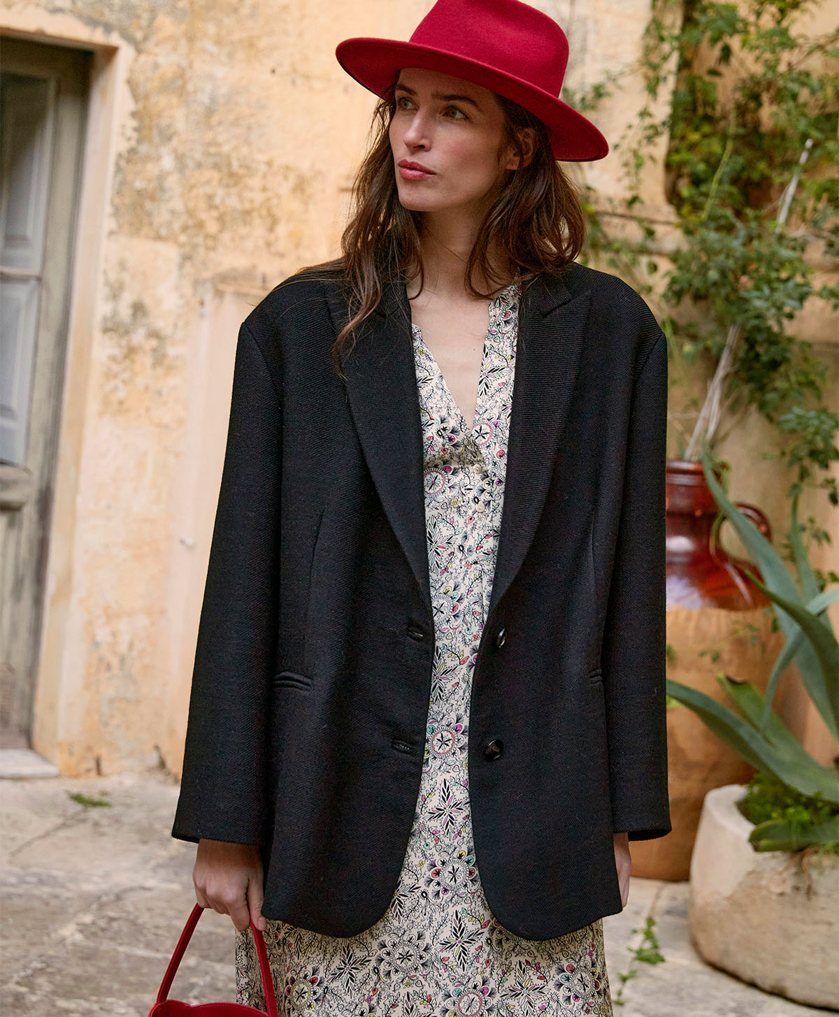 PHILIPPE JACKET IN DOUBLEFACE WOOL TWILL - BLACK - Clothing - Momonì