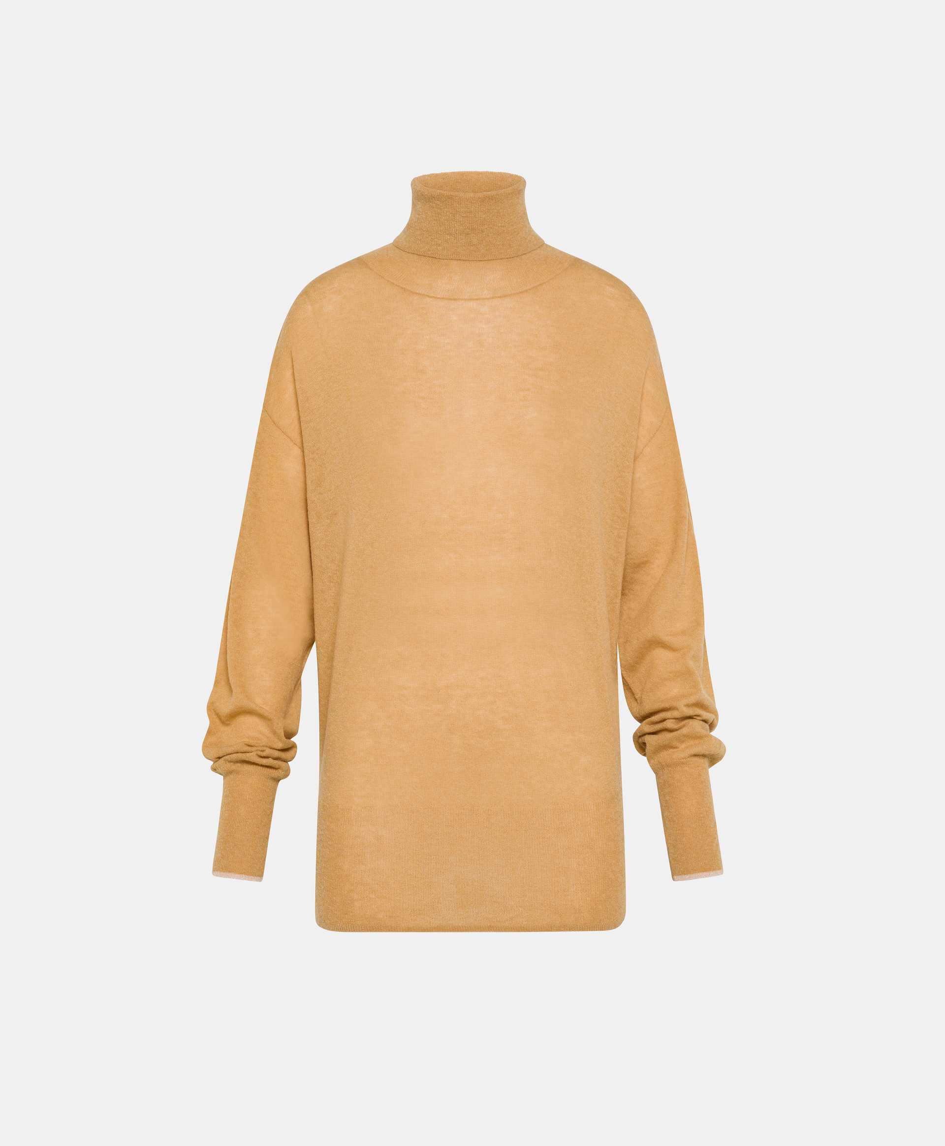 MAGLIA AUBRY IN MAGLIA LEGGERA IN ALPACA - ARACHIDE - Momonì