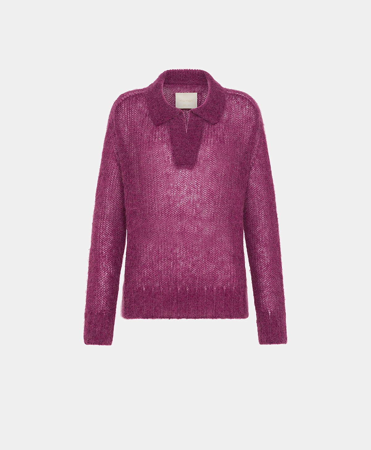 CONRAD KNITWEAR  HALF IN ALPACA - CYCLAMEN - Momonì