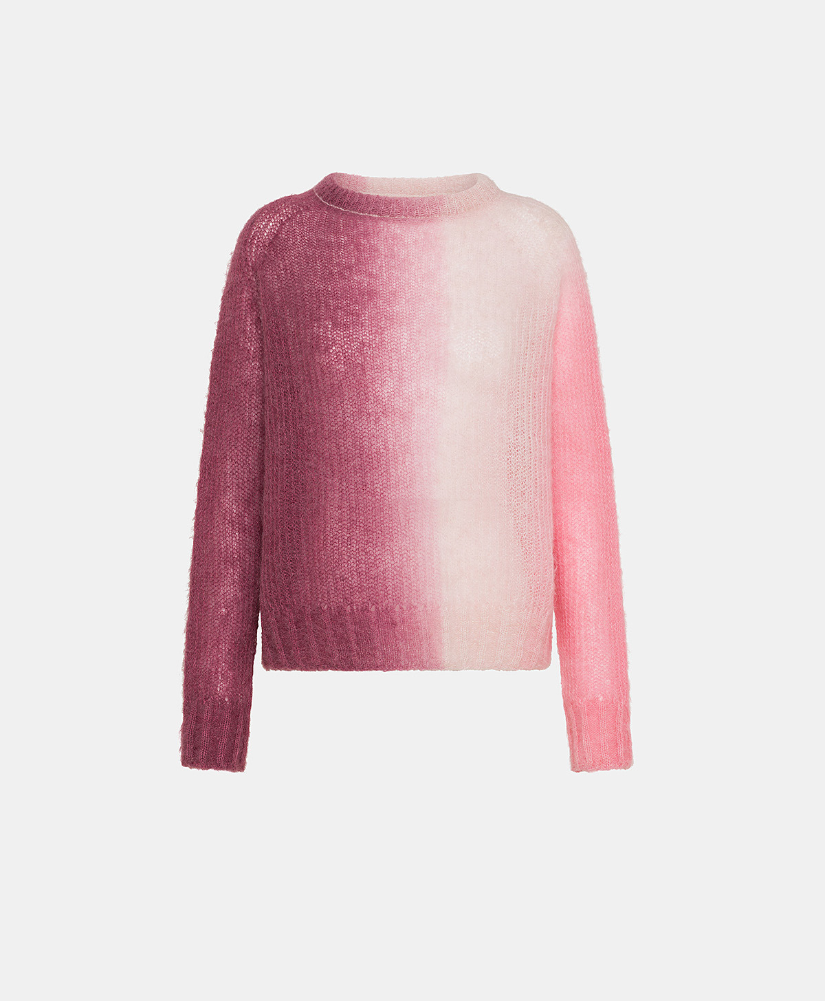 GILLES KNITWEAR IN TIE DYE - BORDEAUX/PINK - Momonì
