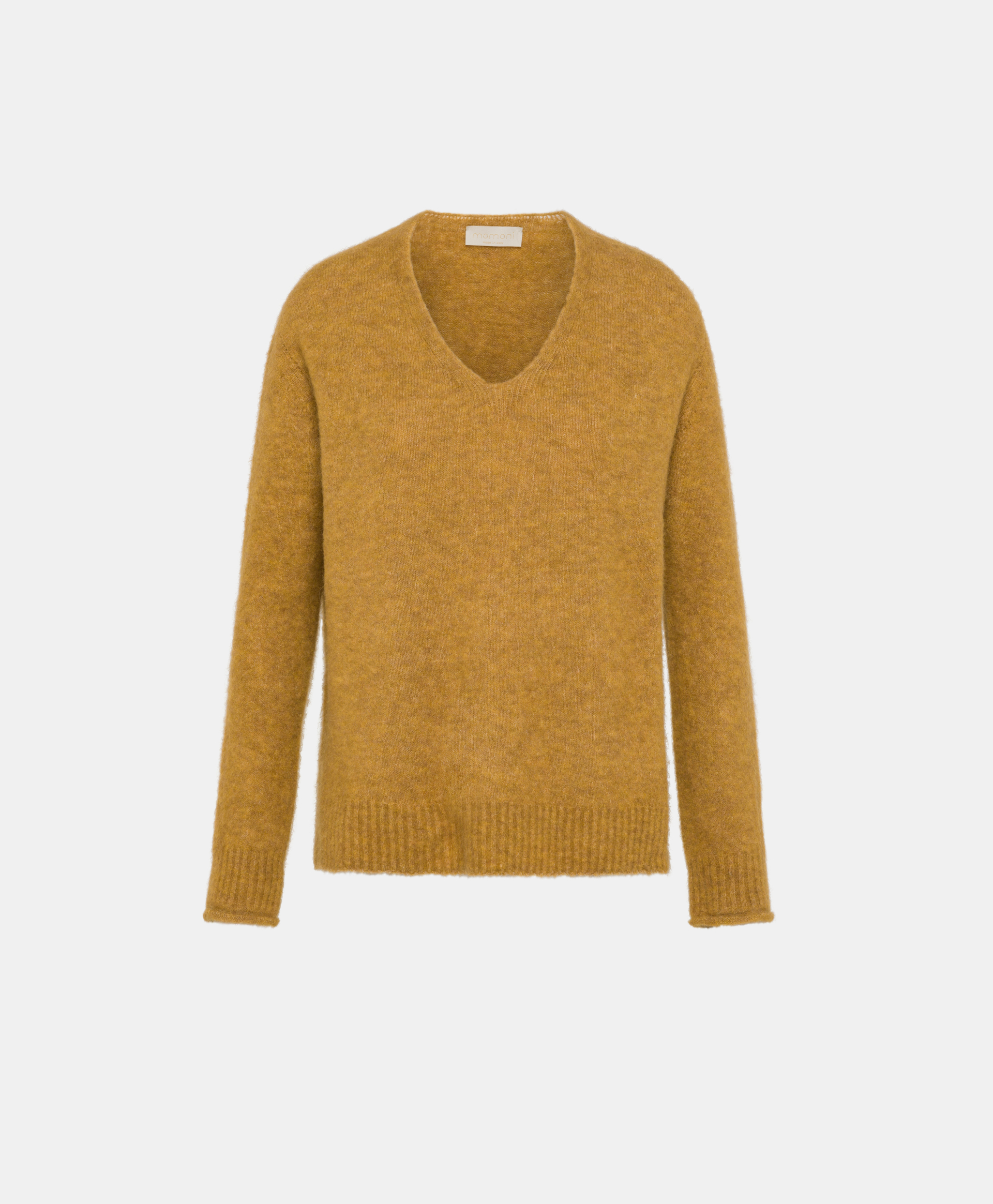 OSTRYA KNITWEAR  FLEECE-EFFECT BABY ALPACA  - CAMEL - Momonì