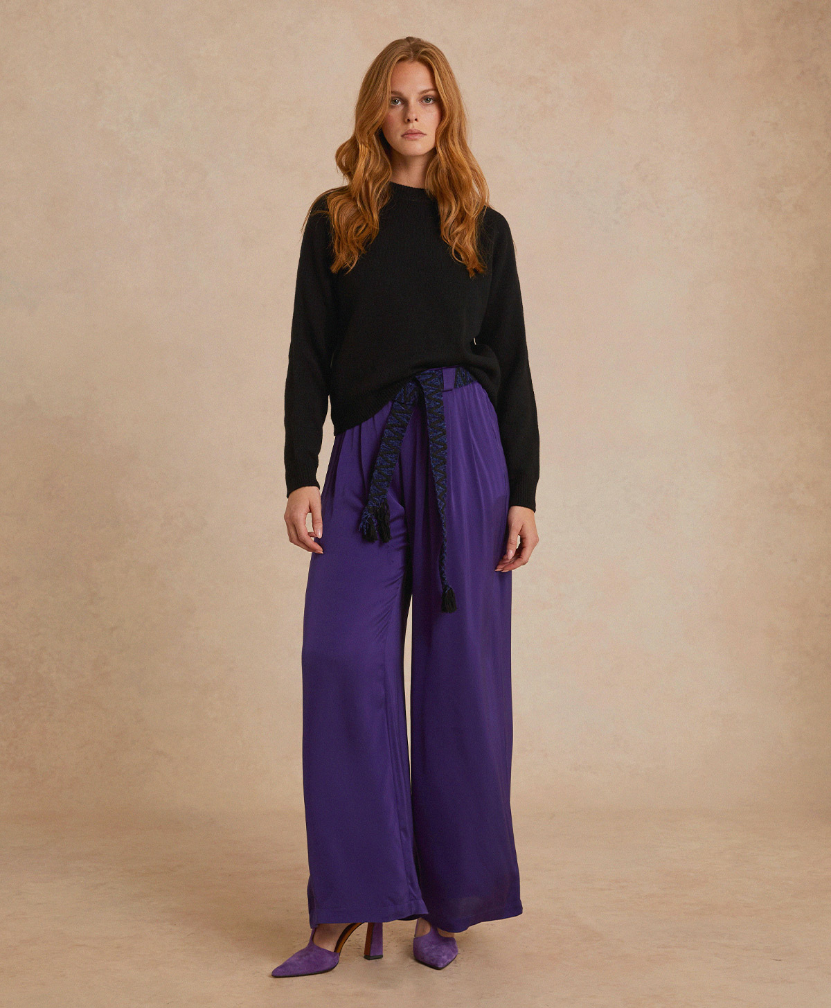 MAGLIA MARMOTTA IN MAGLIA RASATA LANA/IN CASHMERE - NERO - Momonì