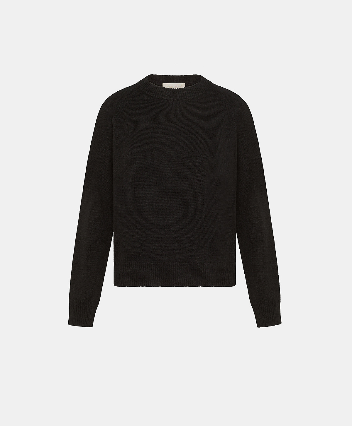 MAGLIA MARMOTTA IN MAGLIA RASATA LANA/IN CASHMERE - NERO - Momonì