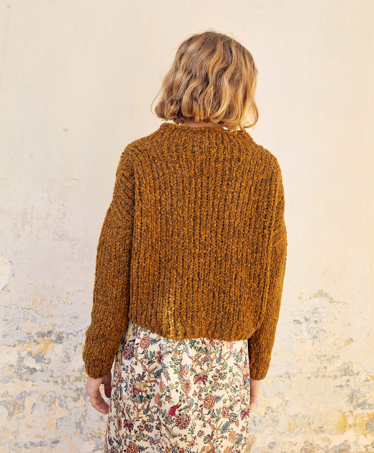TRICOT LEANDRE EN BOUCLÉ ECO FRIENDLY - ARMY - Momonì