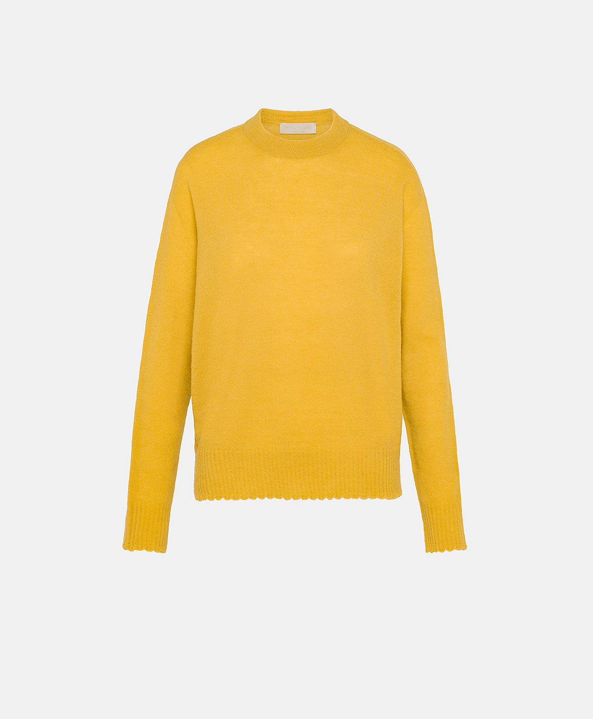 TRICOT VISONE EN MOHAIR DOUX STRETCH - MOUTARDE - Clothing - Momonì