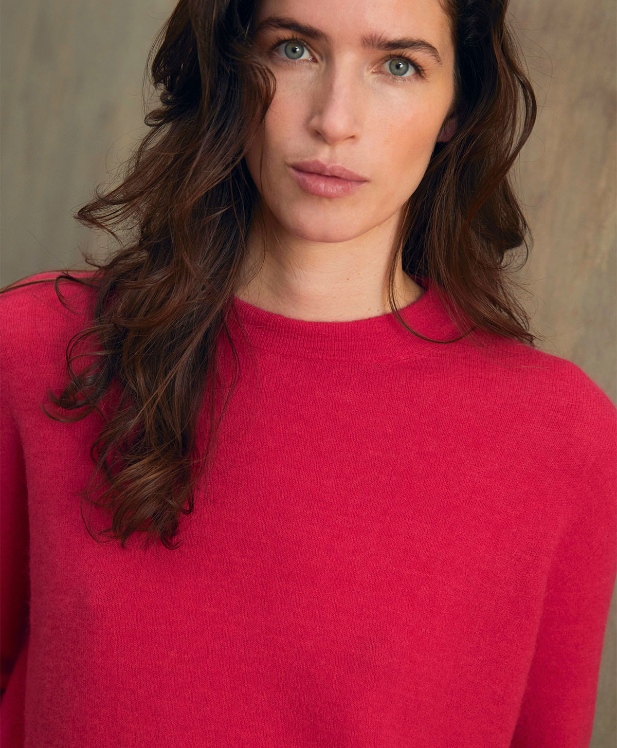 VISONE KNITWEAR IN SOFT STRETCH MOHAIR - CYCLAMEN - Momonì