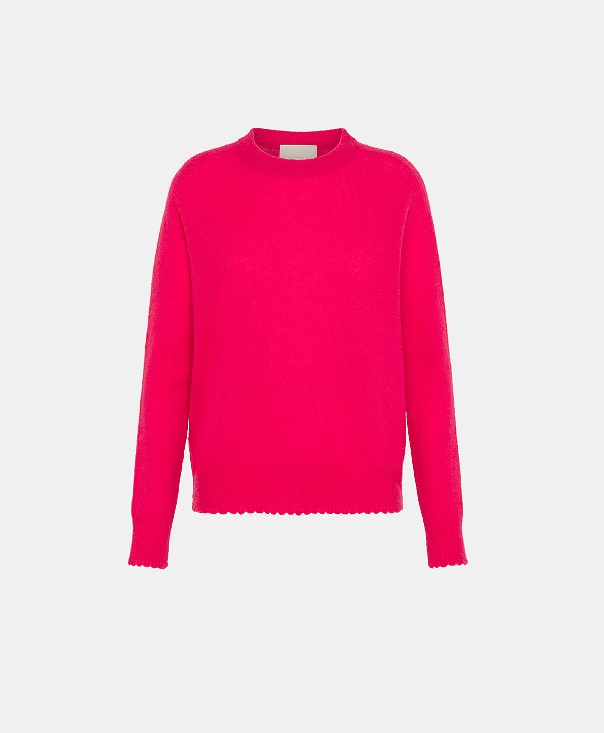VISONE KNITWEAR IN SOFT STRETCH MOHAIR - CYCLAMEN - Momonì