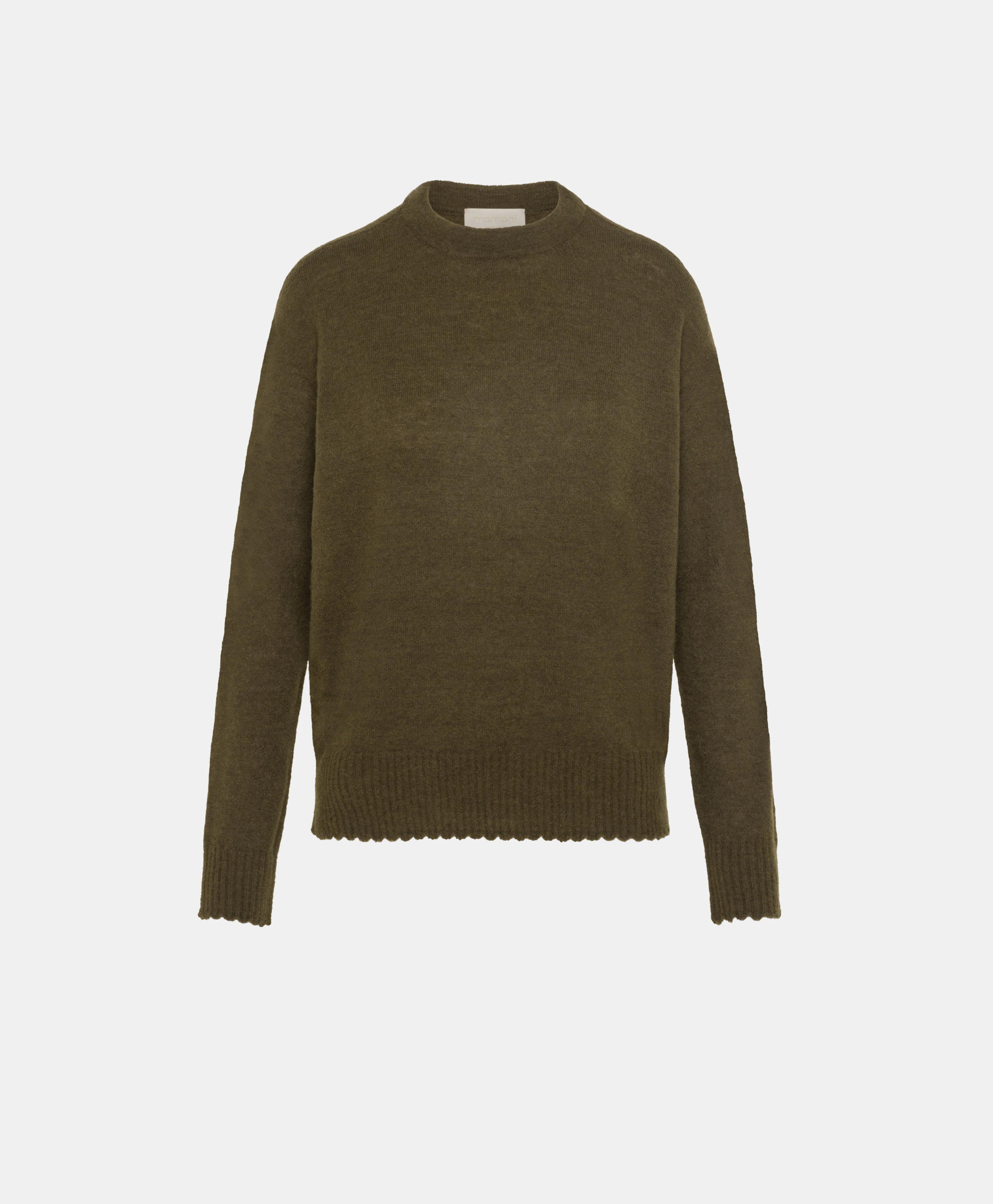 TRICOT VISONE EN MOHAIR DOUX STRETCH - ARMY - Clothing - Momonì