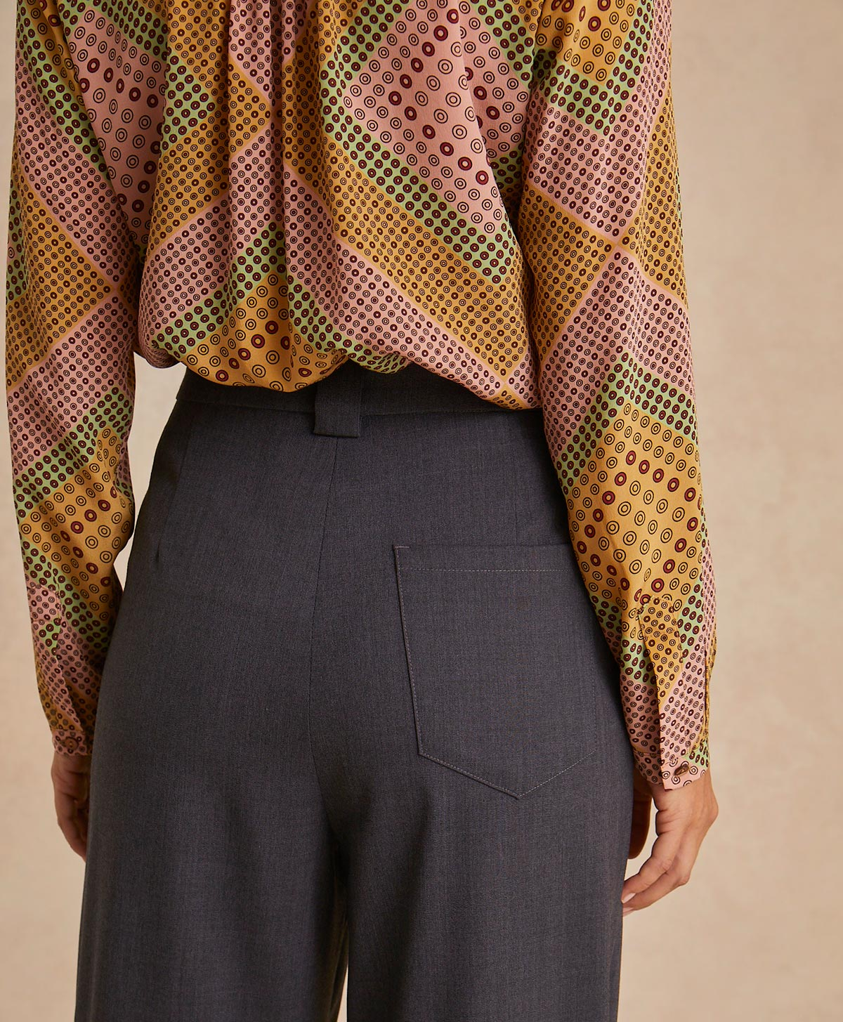 ADAM PANT IN COOL WOOL - GRAY MELANGE - Momonì