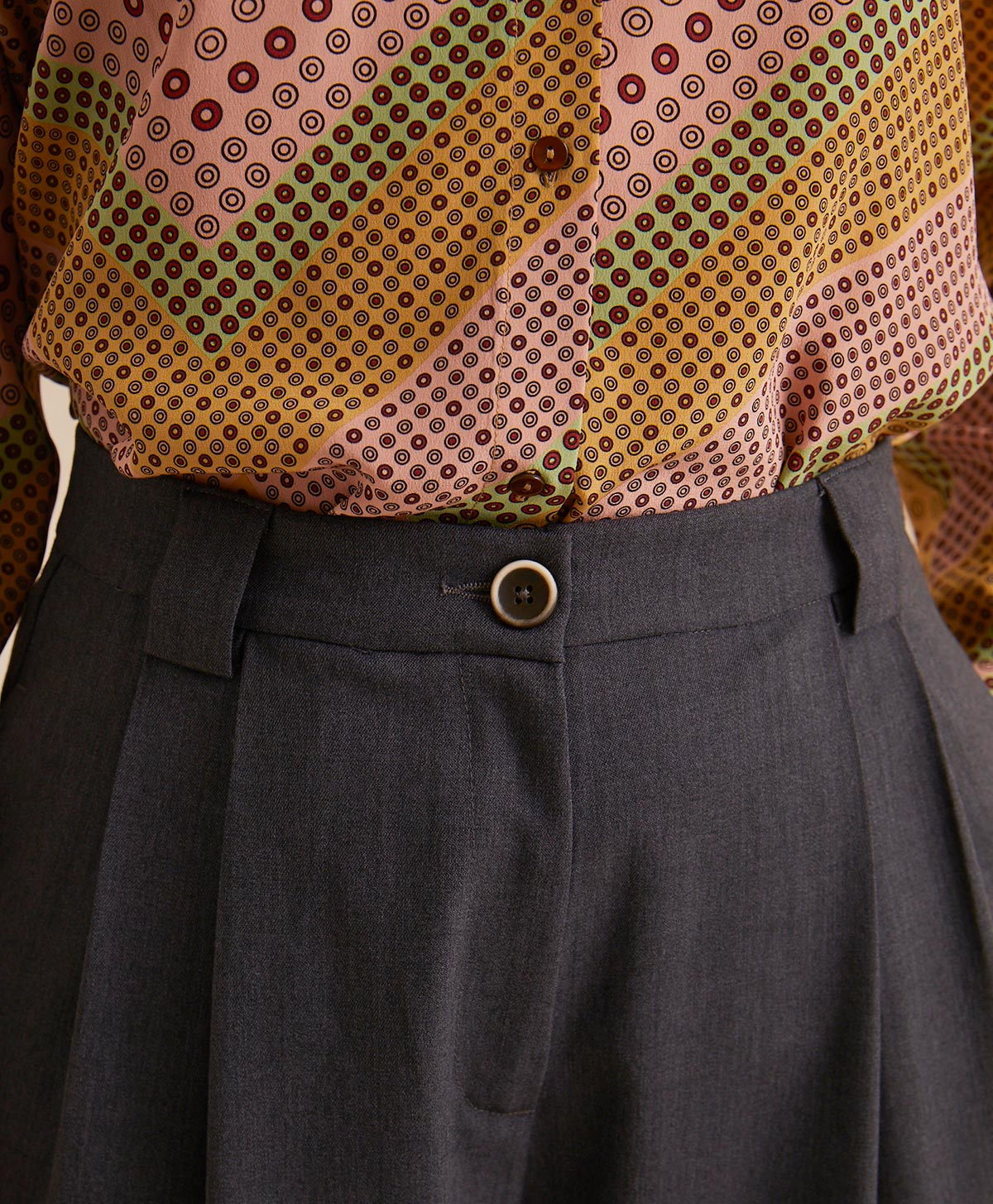 ADAM PANT IN COOL WOOL - GRAY MELANGE - Momonì