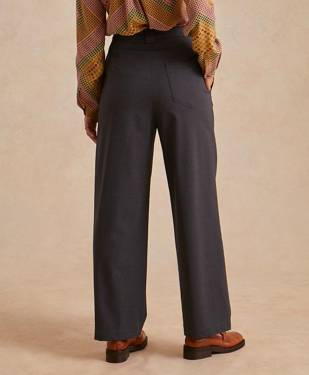 ADAM PANT IN COOL WOOL - GRAY MELANGE - Momonì